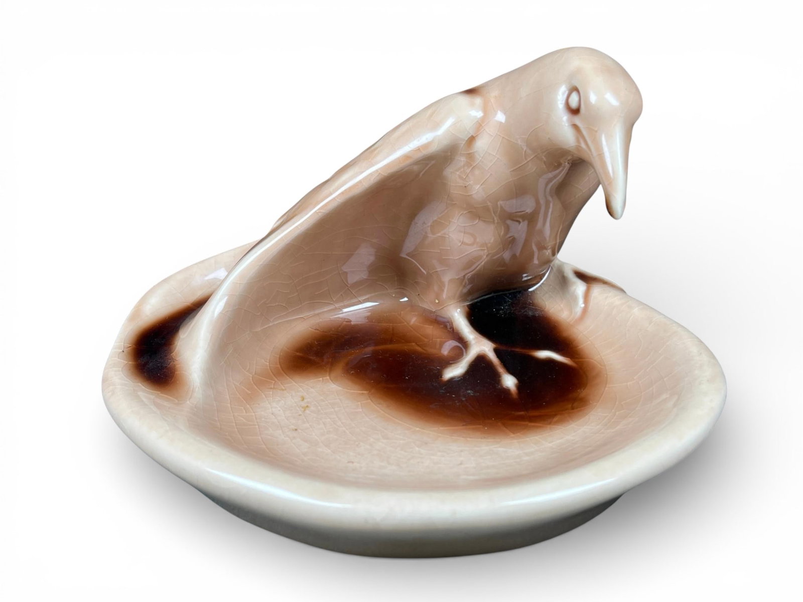 Rookwood Pottery Rook Bird Trinket Dish Model 1139 Dated 1945 (1 of 11)