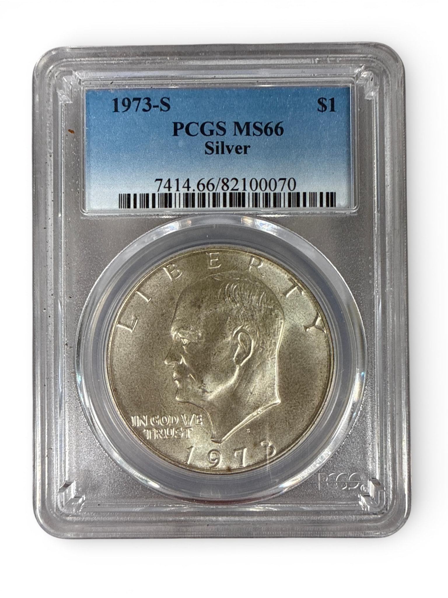 1973-S Silver Eisenhower Dollar PCGS Graded MS66 (1 of 7)