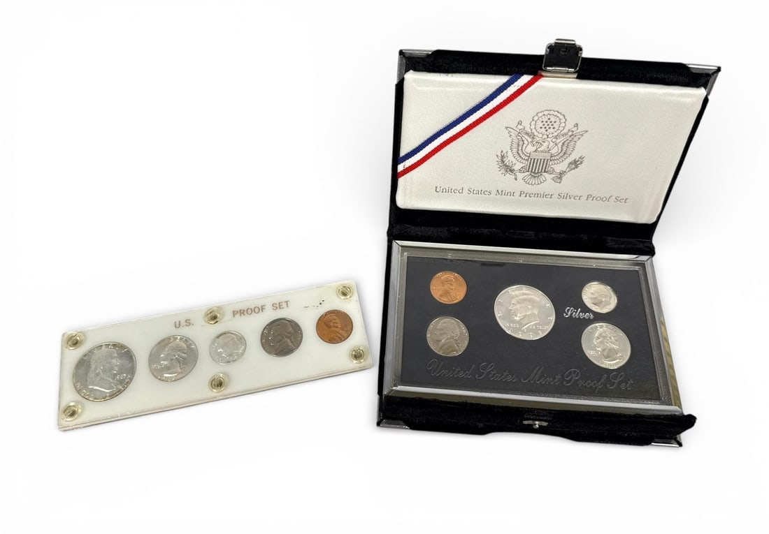 Two Silver United States Coin Proof Sets, Silver 1998 Set and 1963 Set (1 of 12)