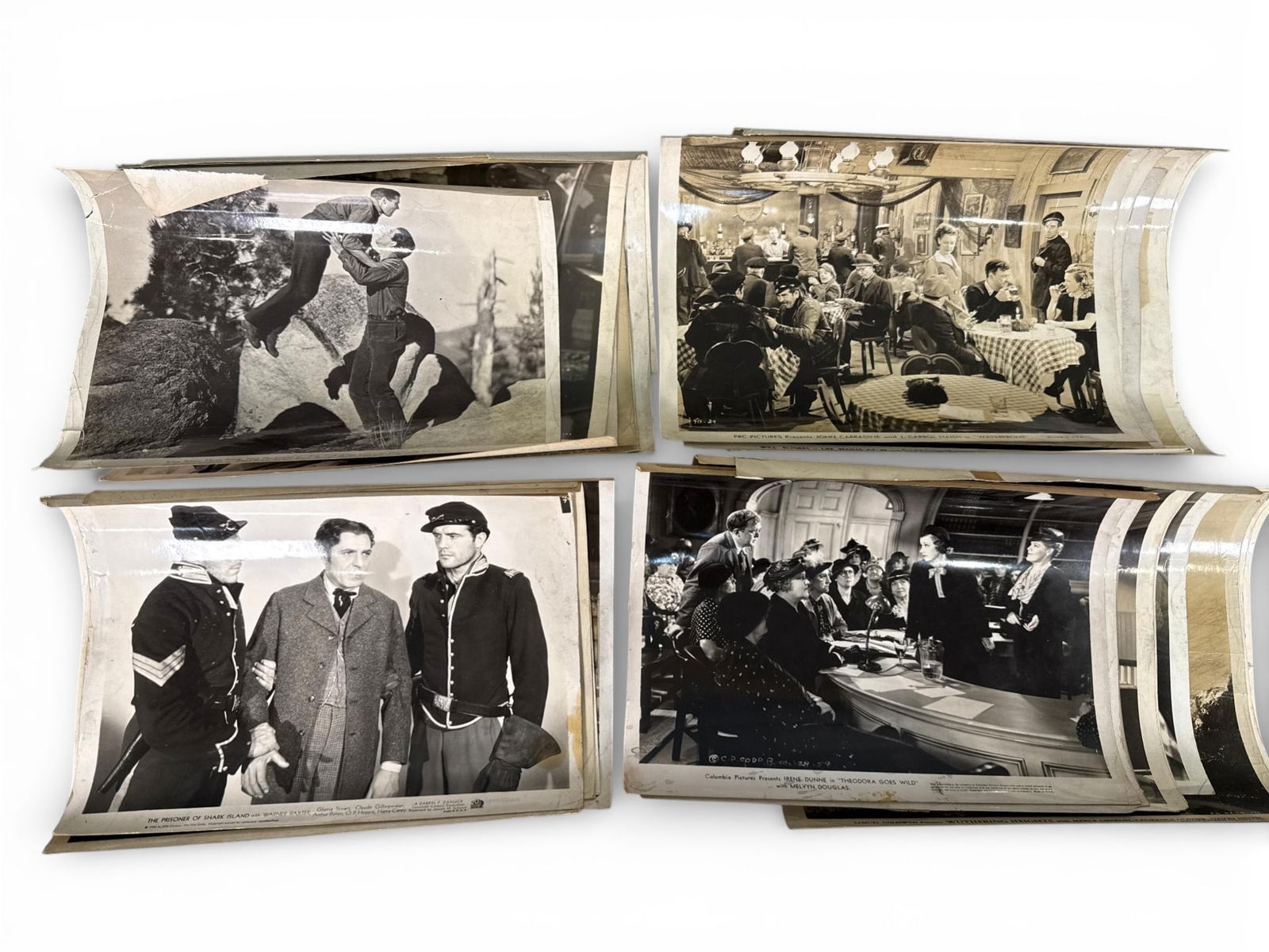 A Collection of Vintage Black and White Golden Age Hollywood Movie Stills, circa 1930s-1940s (1 of 6)