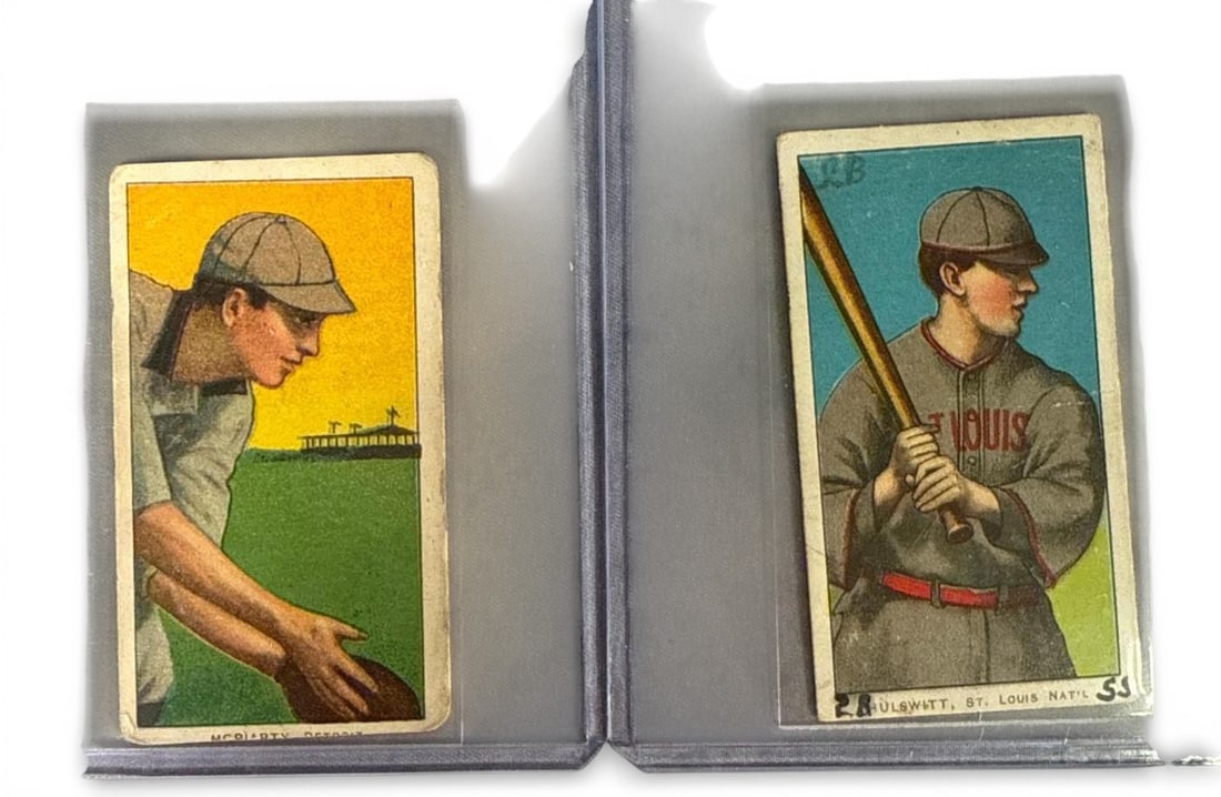 A group of 1909-1911 T206 Sweet Caporal Baseball Cards (McRiarty and Hulswitt) (1 of 14)