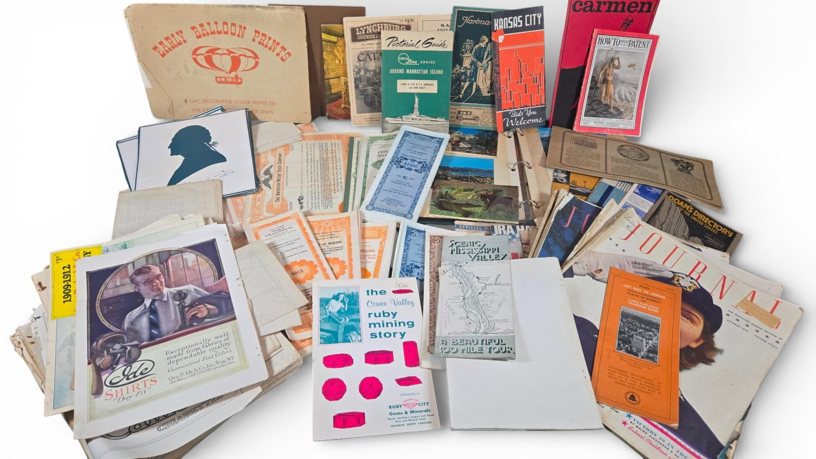 Vintage Paper Ephemera Lots, c. 1900s-1960s (1 of 15)