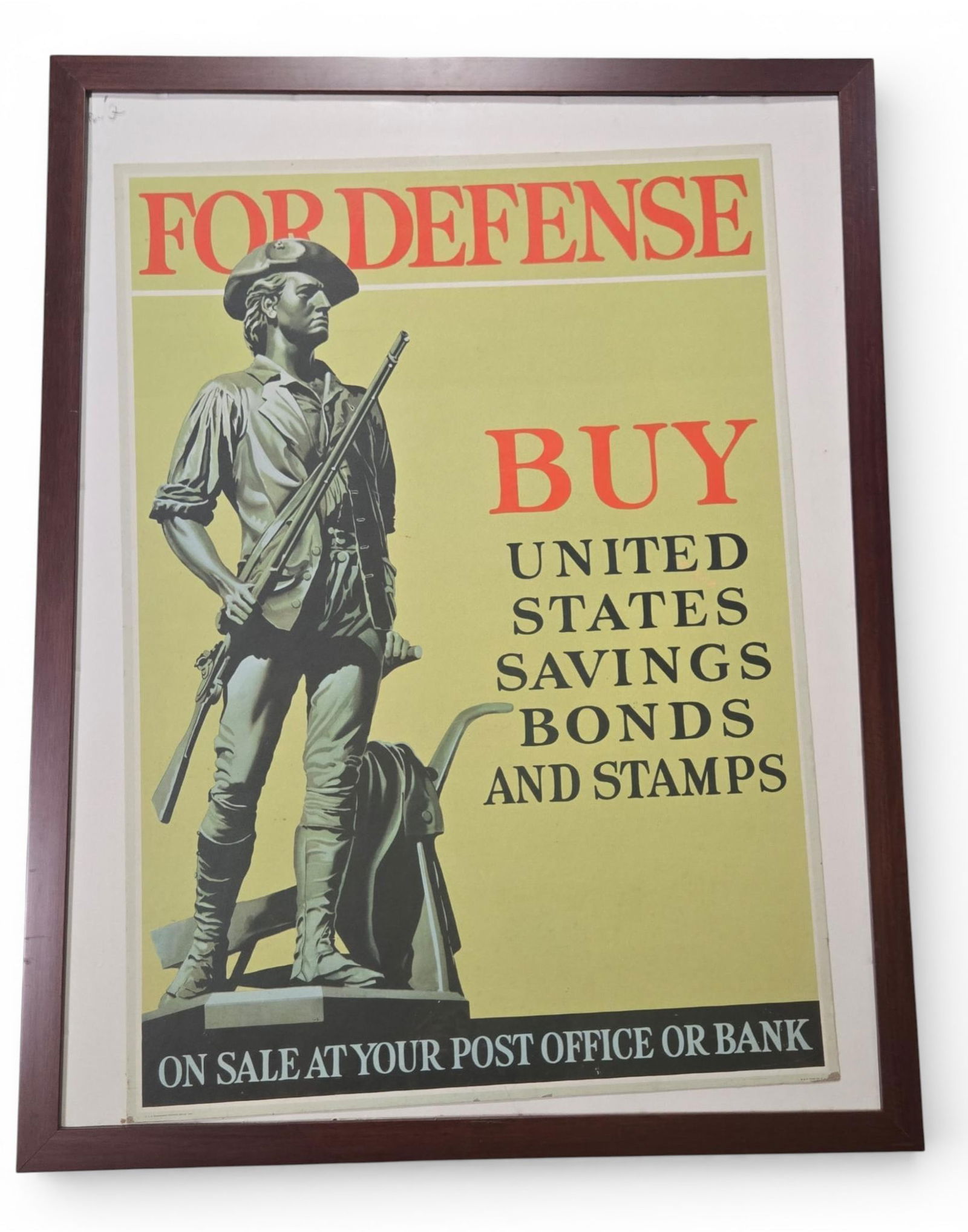 World War II Propaganda Poster For Defense Buy United States Savings Bonds 1941 (1 of 7)