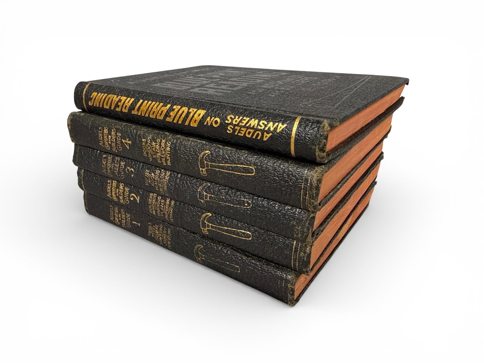 A Set of Audels Technical Reference Books, including Carpenters and Builders Guide (1 of 20)