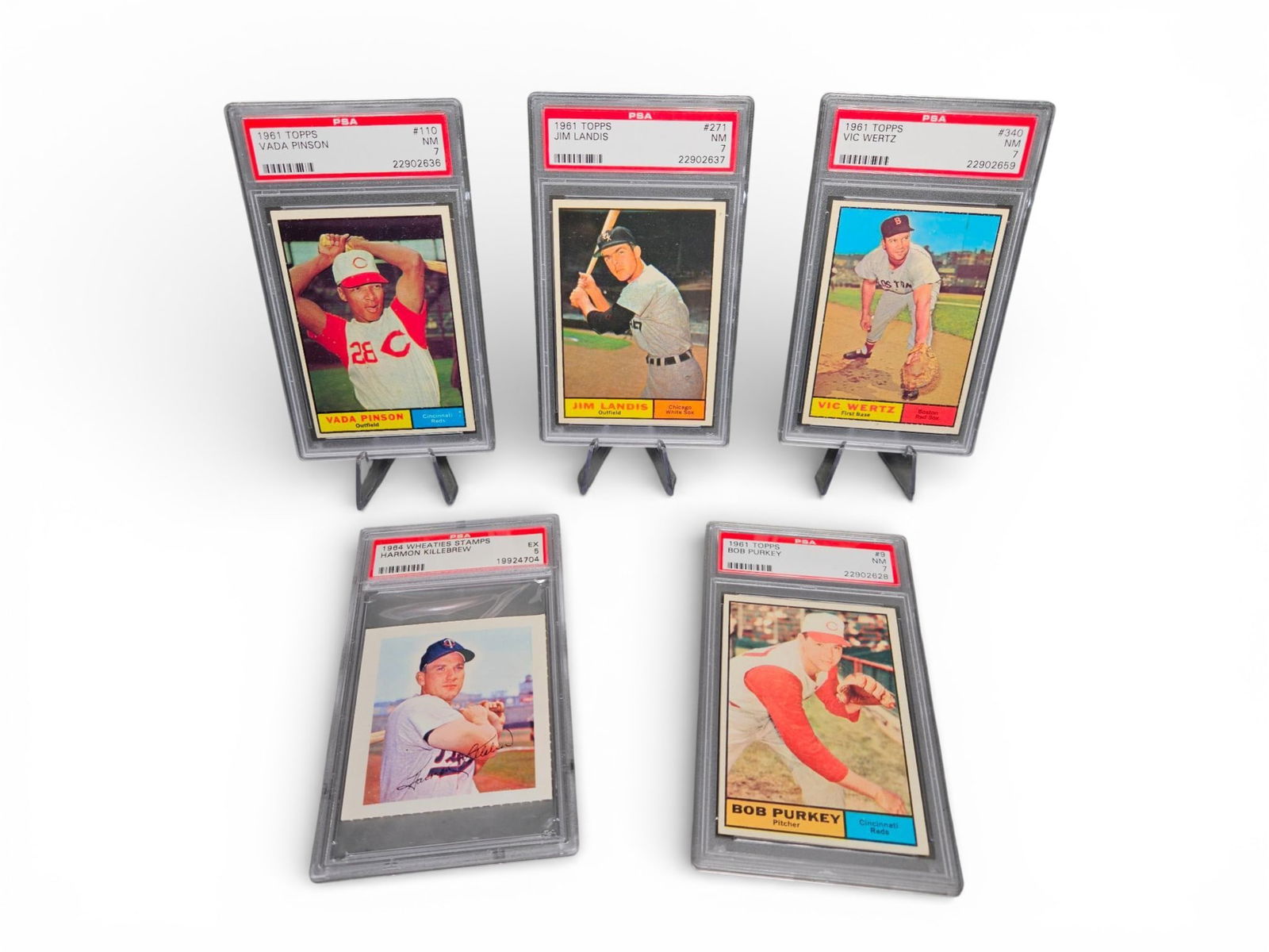 A group of Graded Vintage Baseball Collectibles, Primarily 1961 Topps Cards (1 of 11)