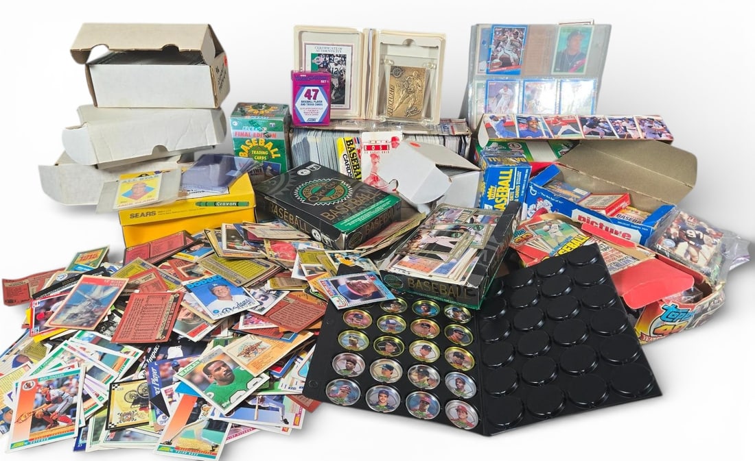 Collection of Vintage Sports Trading Cards and Memorabilia, Primarily 1990s Baseball (1 of 20)