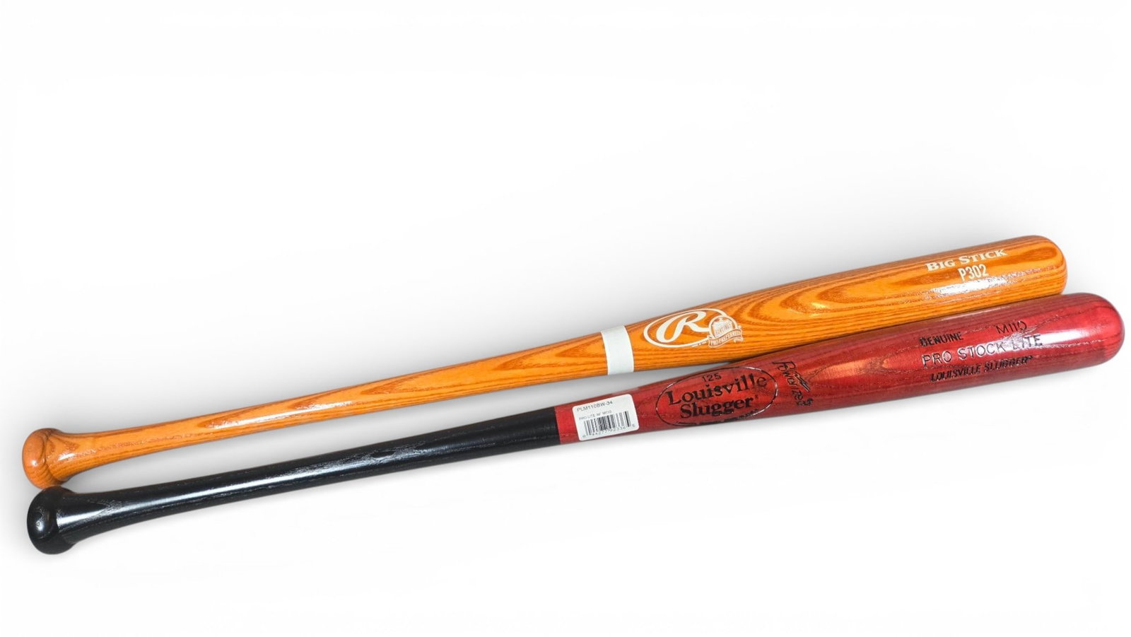 A group of Rawlings Big Stick P302 and Louisville Slugger M110 Wood Baseball Bats (1 of 4)