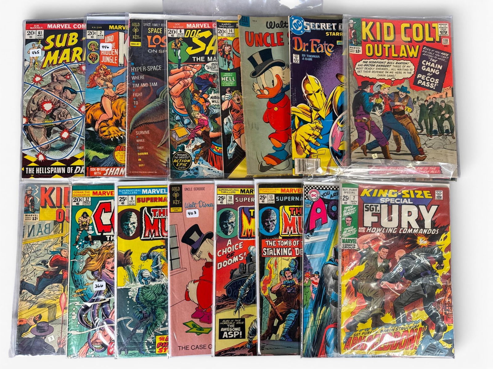 A group of Vintage Silver and Bronze Age Comic Books, Primarily Marvel Comics Group (1 of 4)