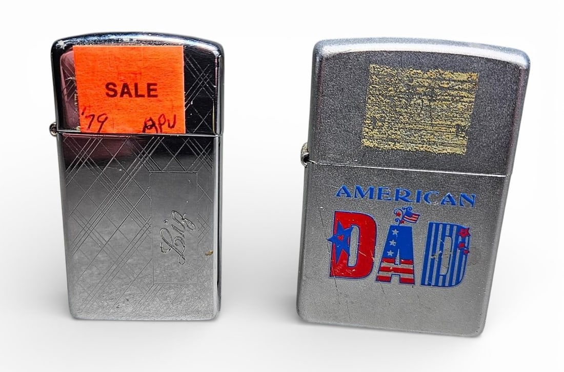 Zippo Chrome Flip-Top Lighters (1 of 8)