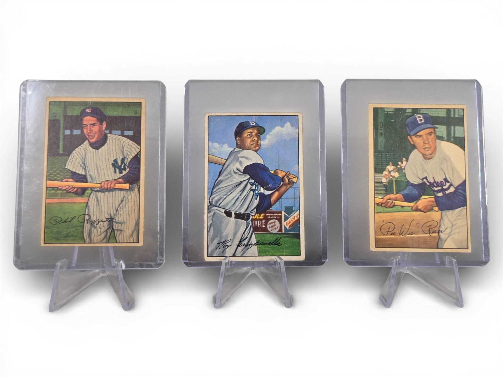 1952 Bowman Star lot: Pee Wee Reese, Roy Campanella, Phil Rizzuto, VG (1 of 7)