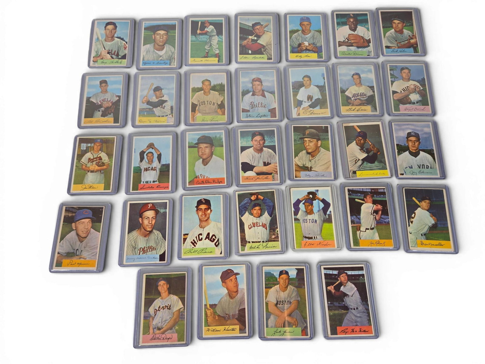 1954 Bowman starter set, 33 cards, no duplicates (1 of 12)