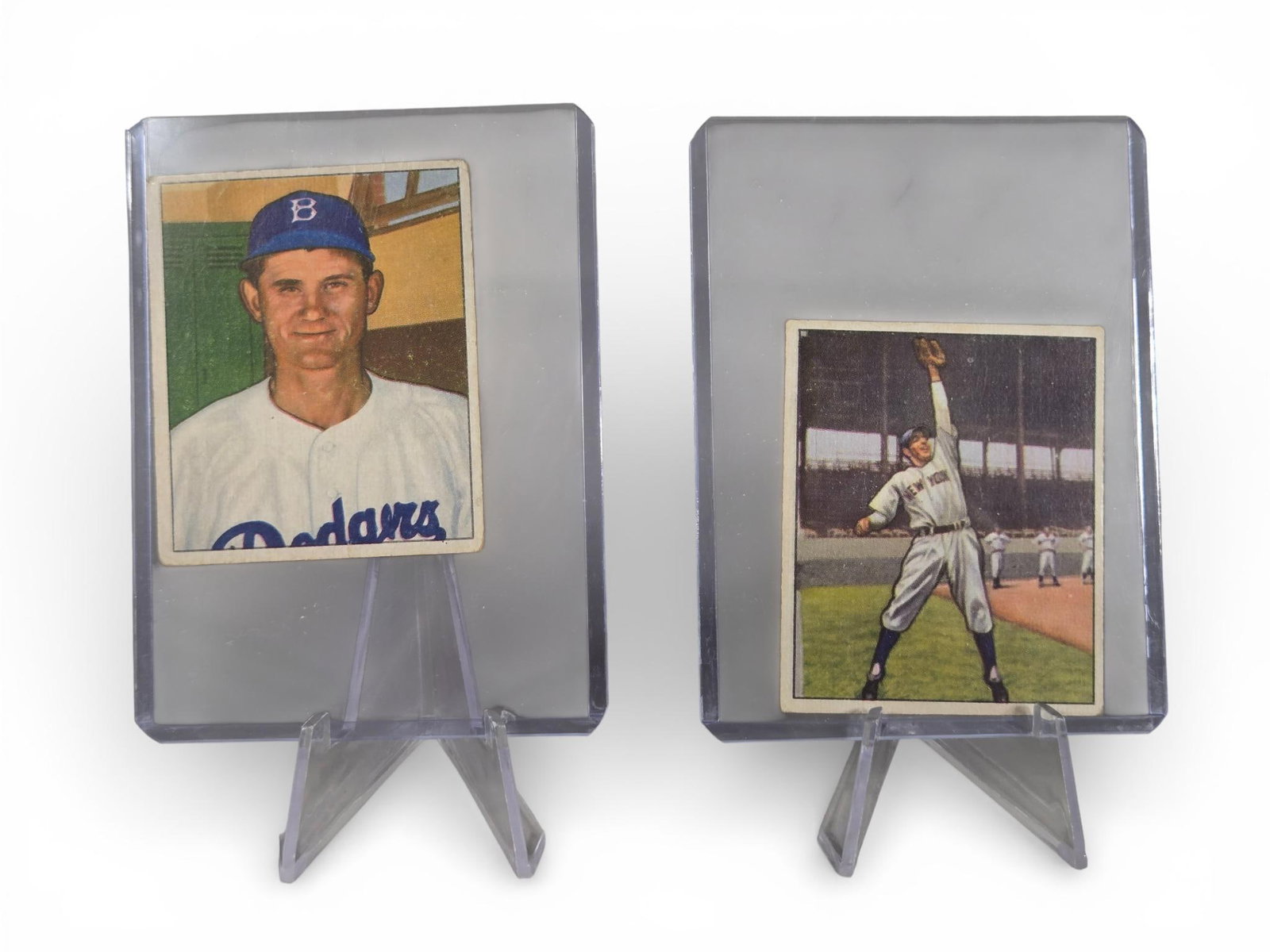 Phil Rizzuto 1950 Bowman & Allie Reynolds, VG+ (1 of 5)