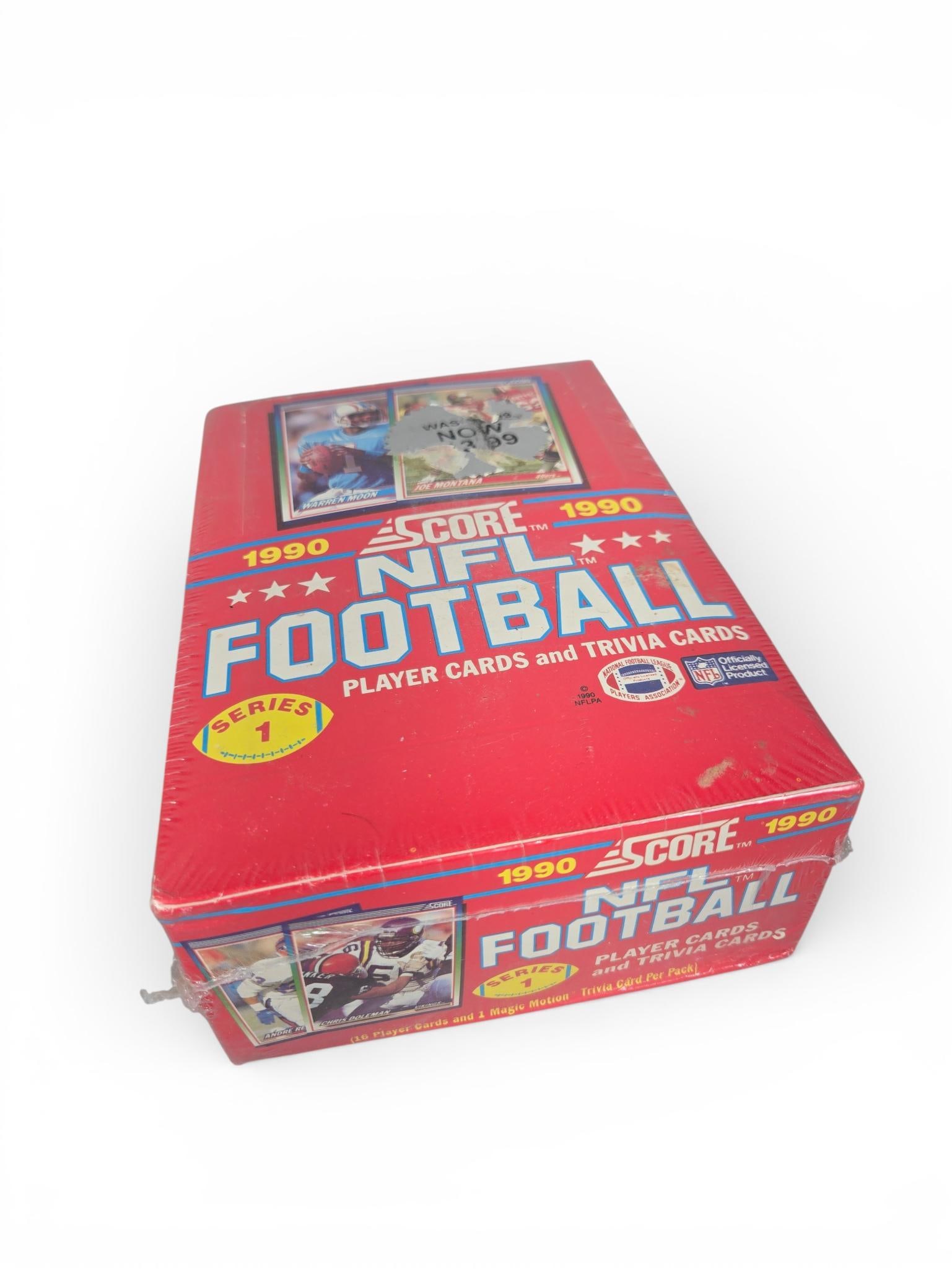 1990 Score Football Series 1 Wax Box (1 of 8)