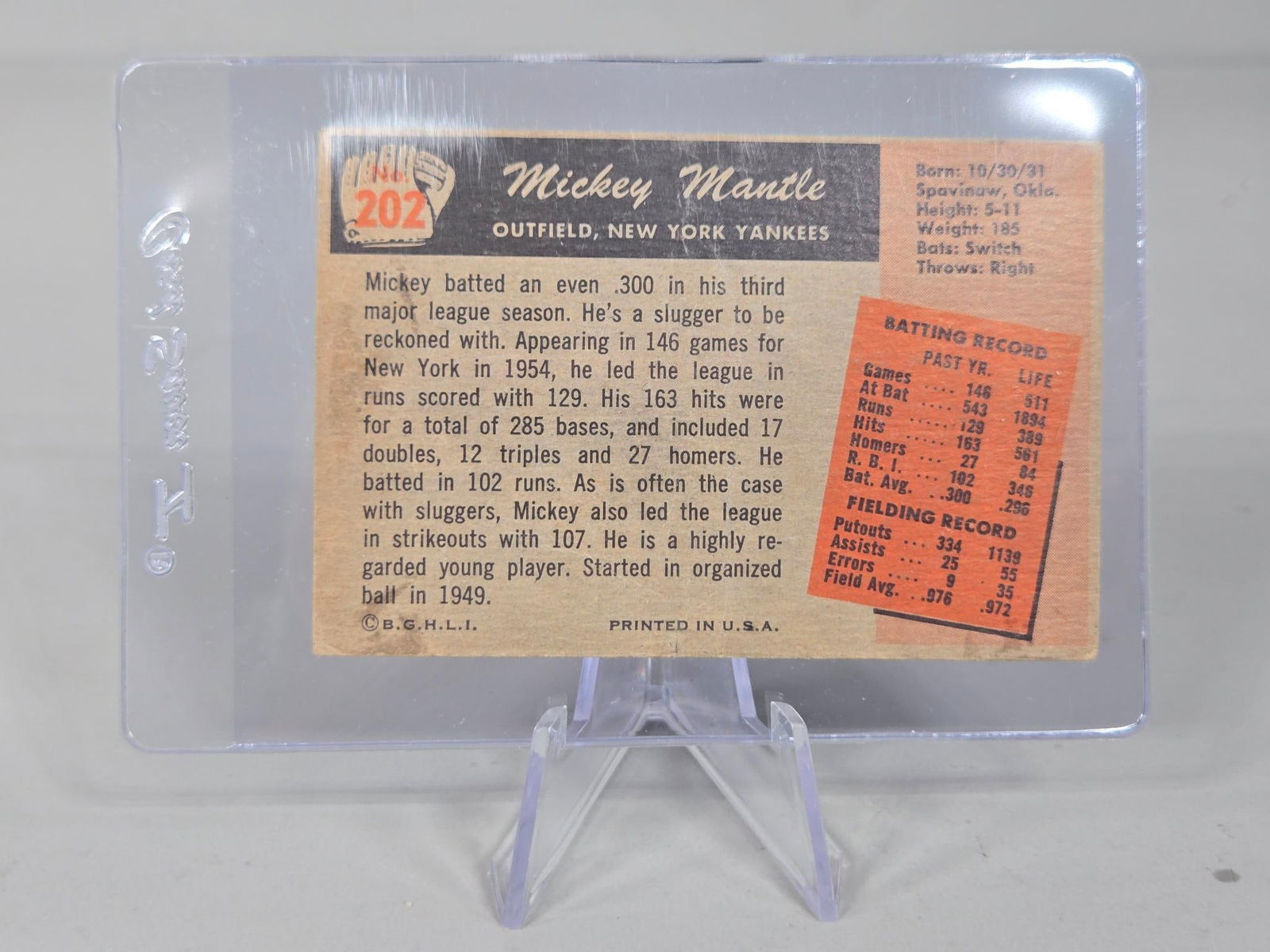 1955 Bowman Mickey Mantle - 2