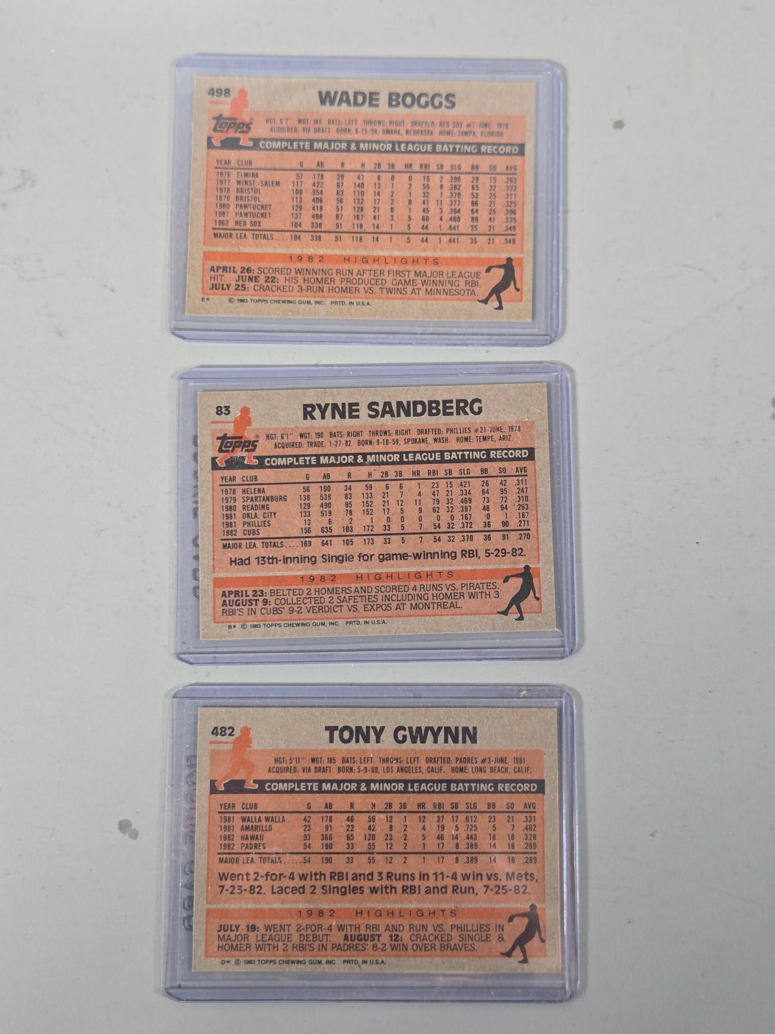 1983 Topps Baseball Card Set - 4