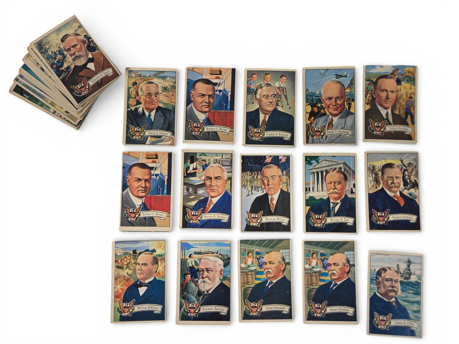 33-1956 Topps US Presidents Lot (1 of 13)