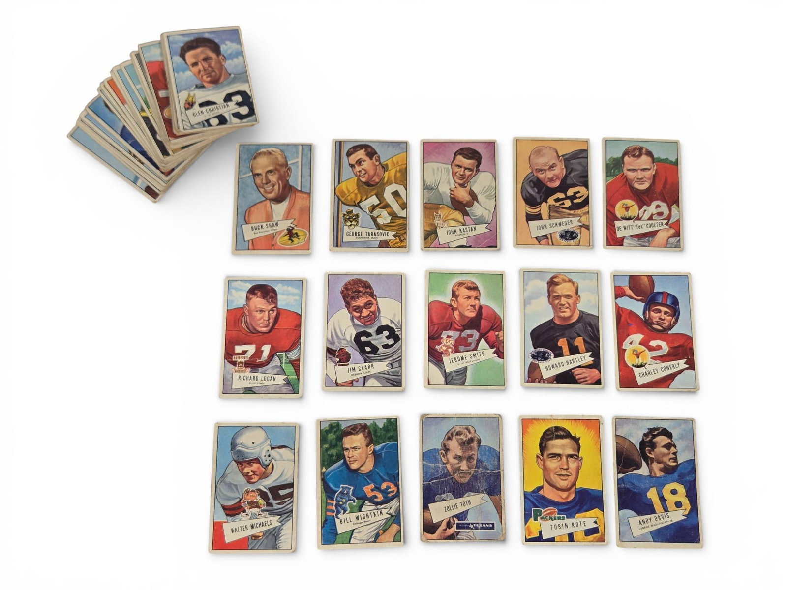 41- 1952 Bowman Small Football Card Lot (1 of 16)