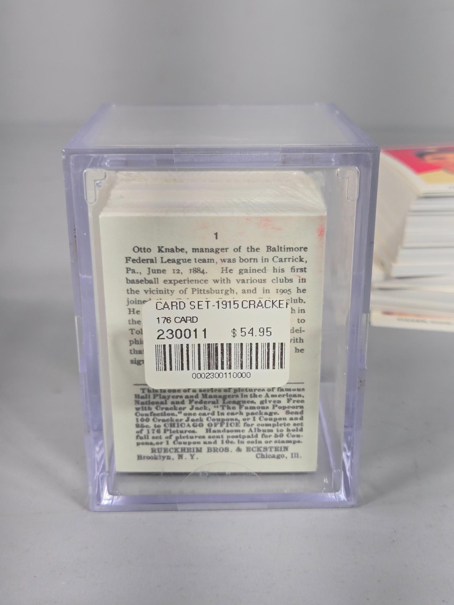 2-1933-34 Cracker Jack Reprint Sets - 2