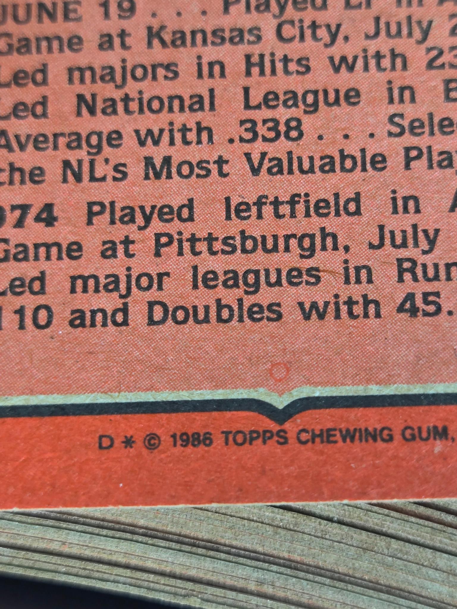 1986 Topps Hand Collated Set - 5