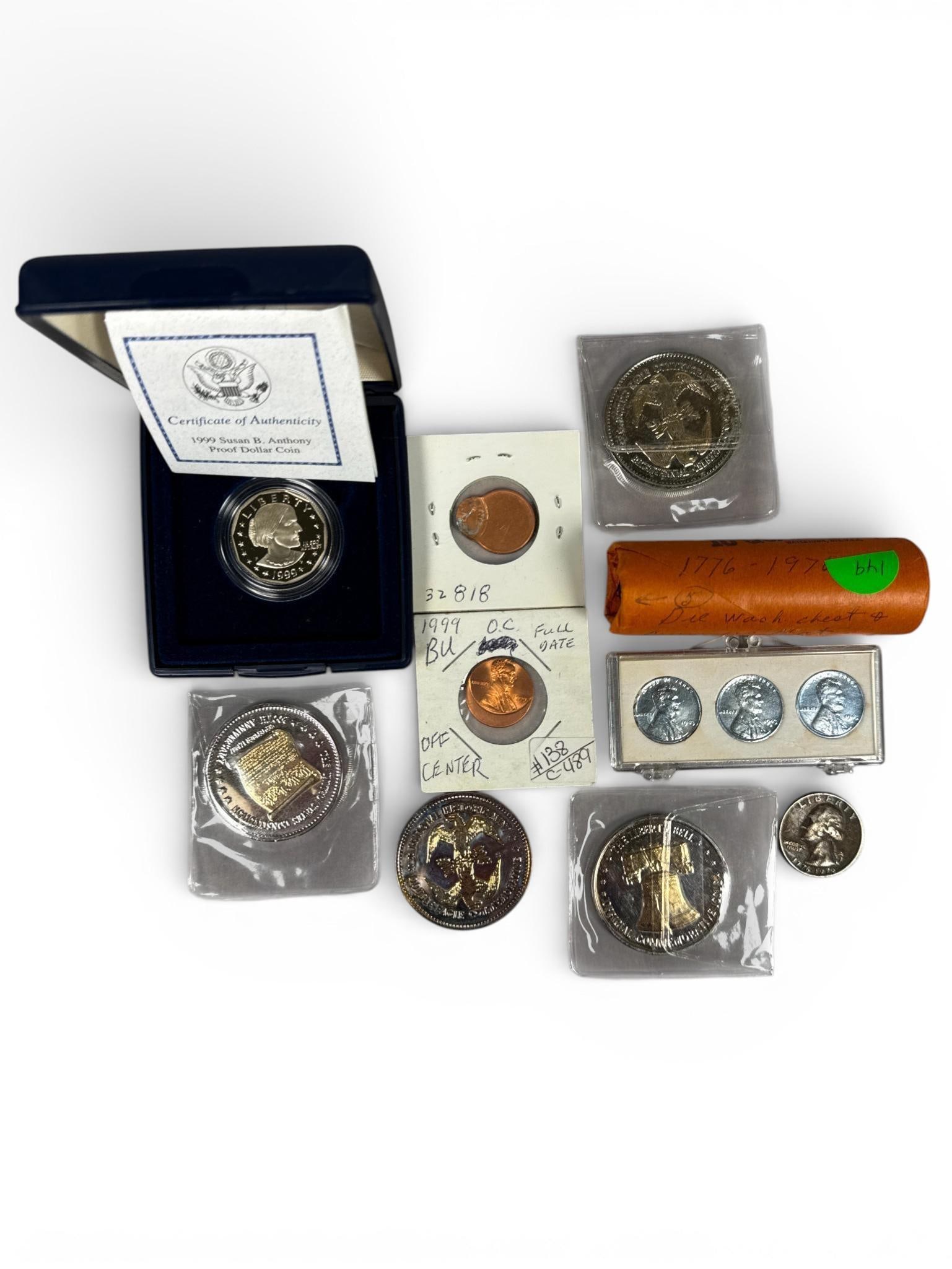 Assorted Coin Lot Inc. Roll of coins, Error cents and more! (1 of 20)