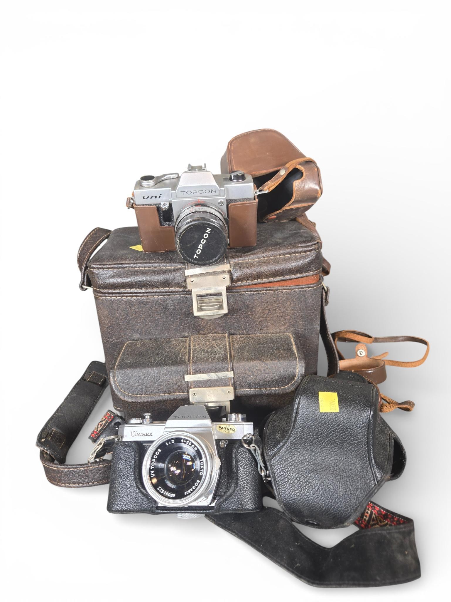 A Collection of Topcon 35mm SLR Cameras and Photography Equipment (1 of 11)