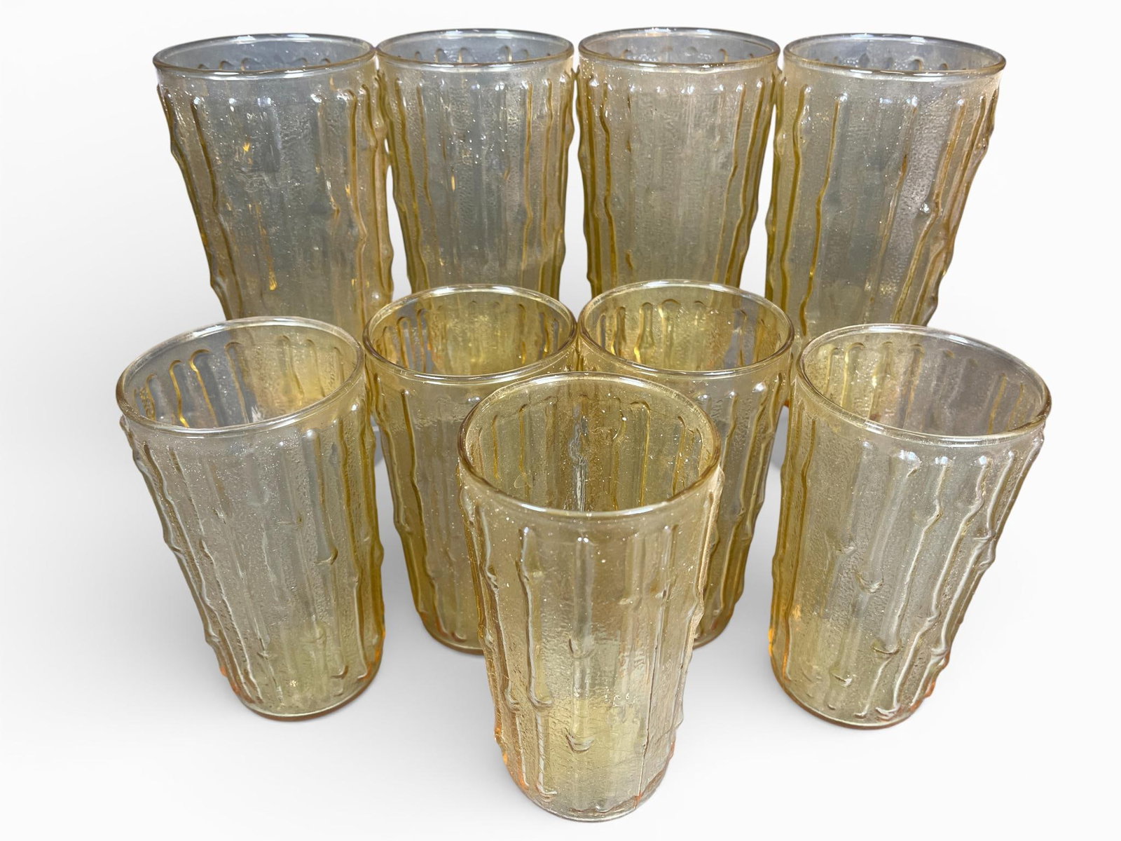 A Set of Anchor Hocking Tahiti Amber Glass Tumblers (1 of 11)