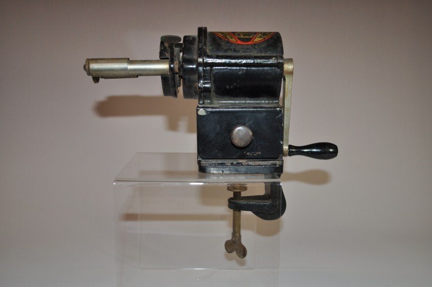 Rare antique pencil sharpener. Roneo.: “Automatic Screw Cutting.” Rare. 8” high. Shipping 15.