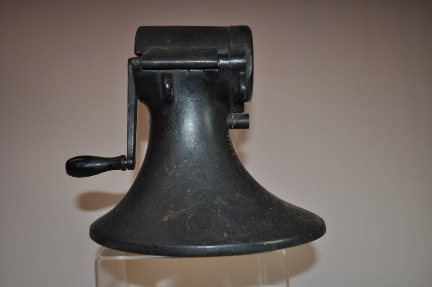 Rare Antique Pencil Sharpener. Cast iron - heavy.: No visible maker's name. 6.5” high.