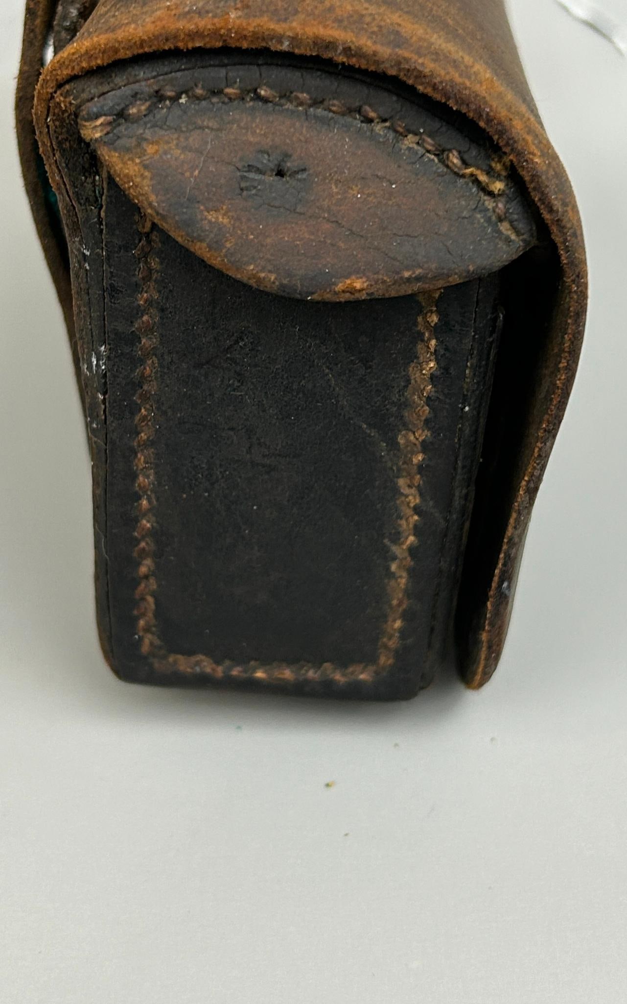 Civil War Cavalry Catridge Box with 20 Original Carbine Cartridges. - 5