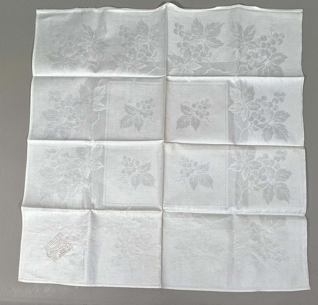 WWII Nazi German Adolf Hitler Linen Formal Pattern Napkin - 3