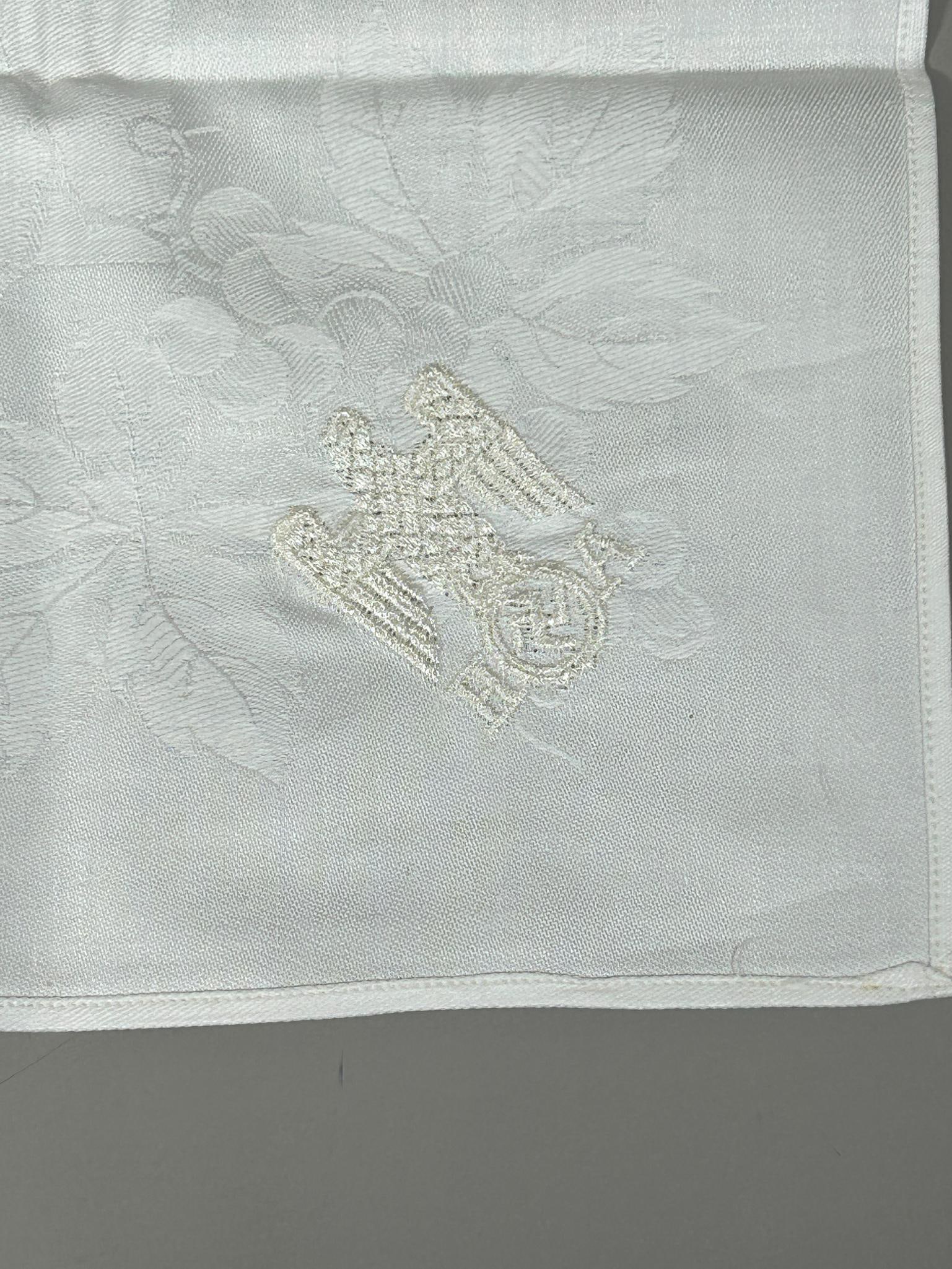 WWII Nazi German Adolf Hitler Linen Formal Pattern Napkin - 6