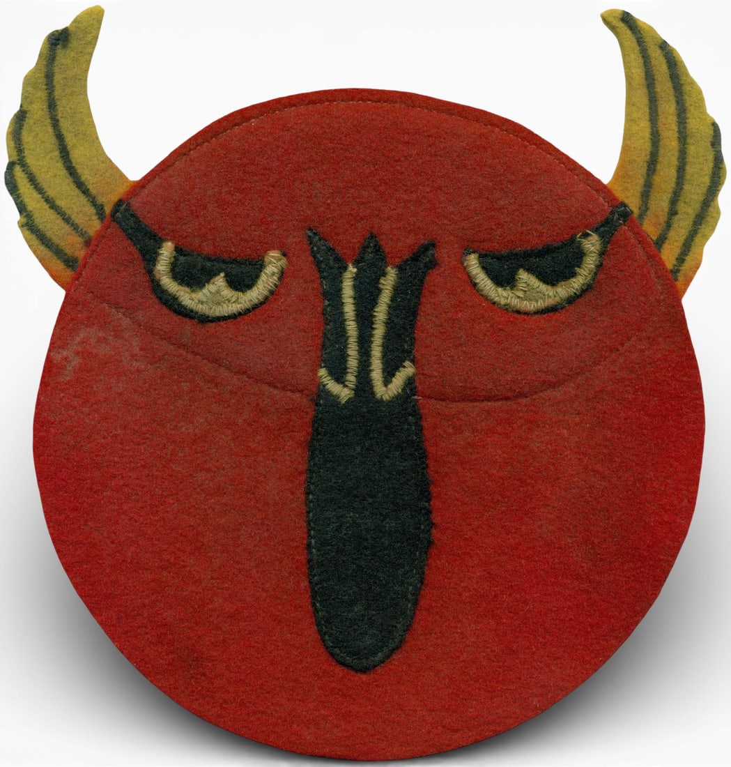 WWII U.S. Navy VS-6 Scouting Squadron Patch: World War Two U.S. Navy VS-6 squadron patch. The patch is multi-piece wool construction. Measures 5.75" x 4.25" Established as Scout Squadron Eight B (VS-8B) on June 30,1937. Redesignated to