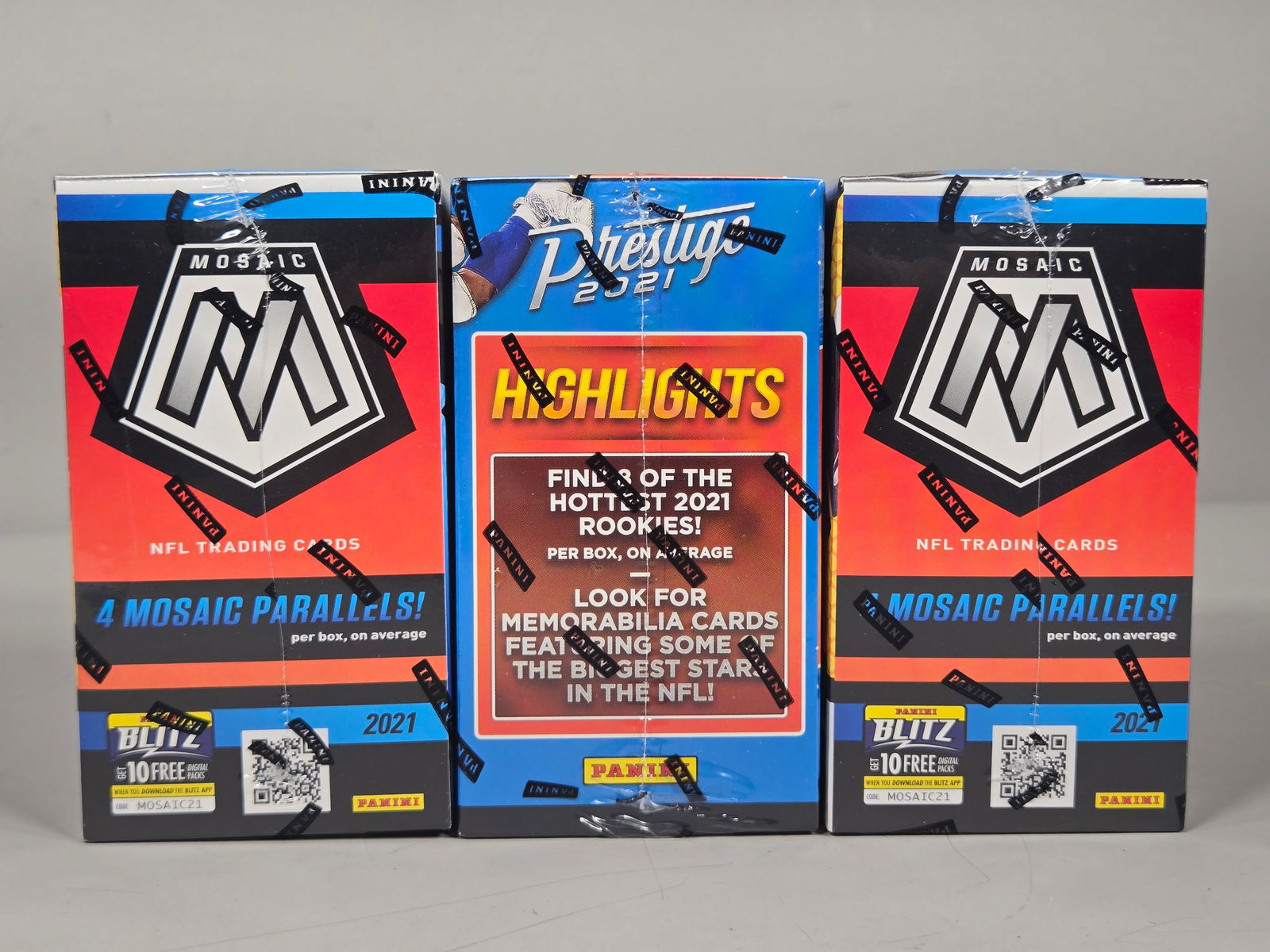 Three 2021 Panini NFL Football Blaster Boxes - 3