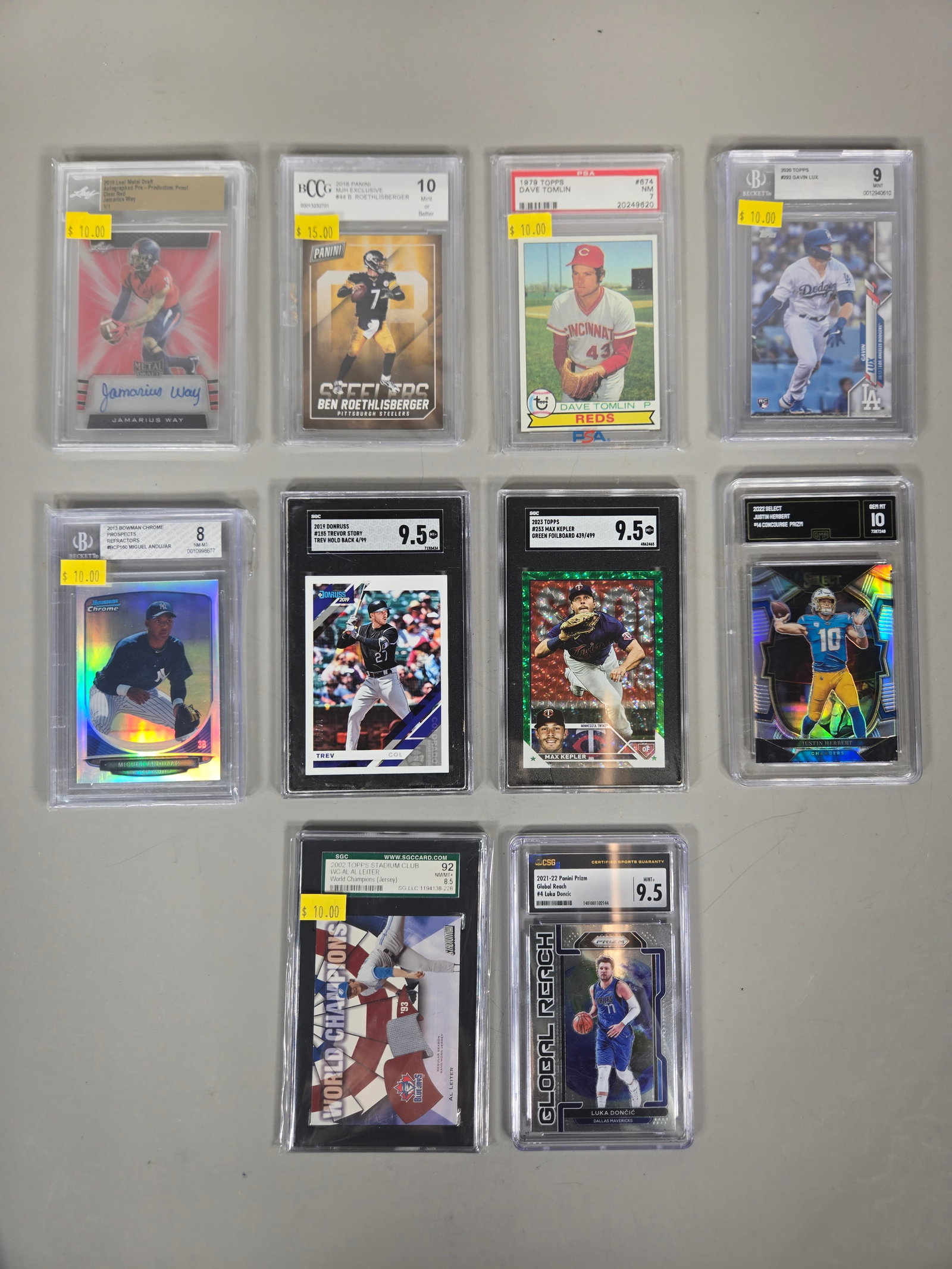 A Collection of Professionally Graded Sports Trading Cards (1 of 5)