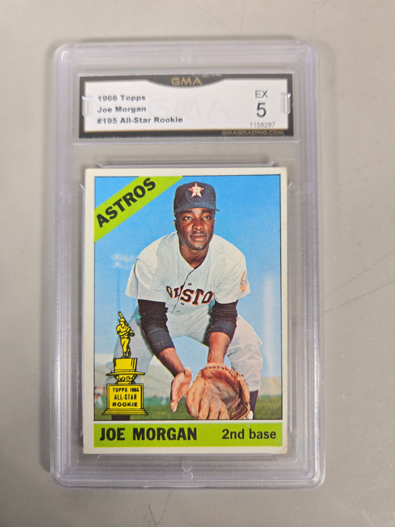 1966 Topps Joe Morgan All Star Rookie #195 GMA EX 5 (1 of 2)