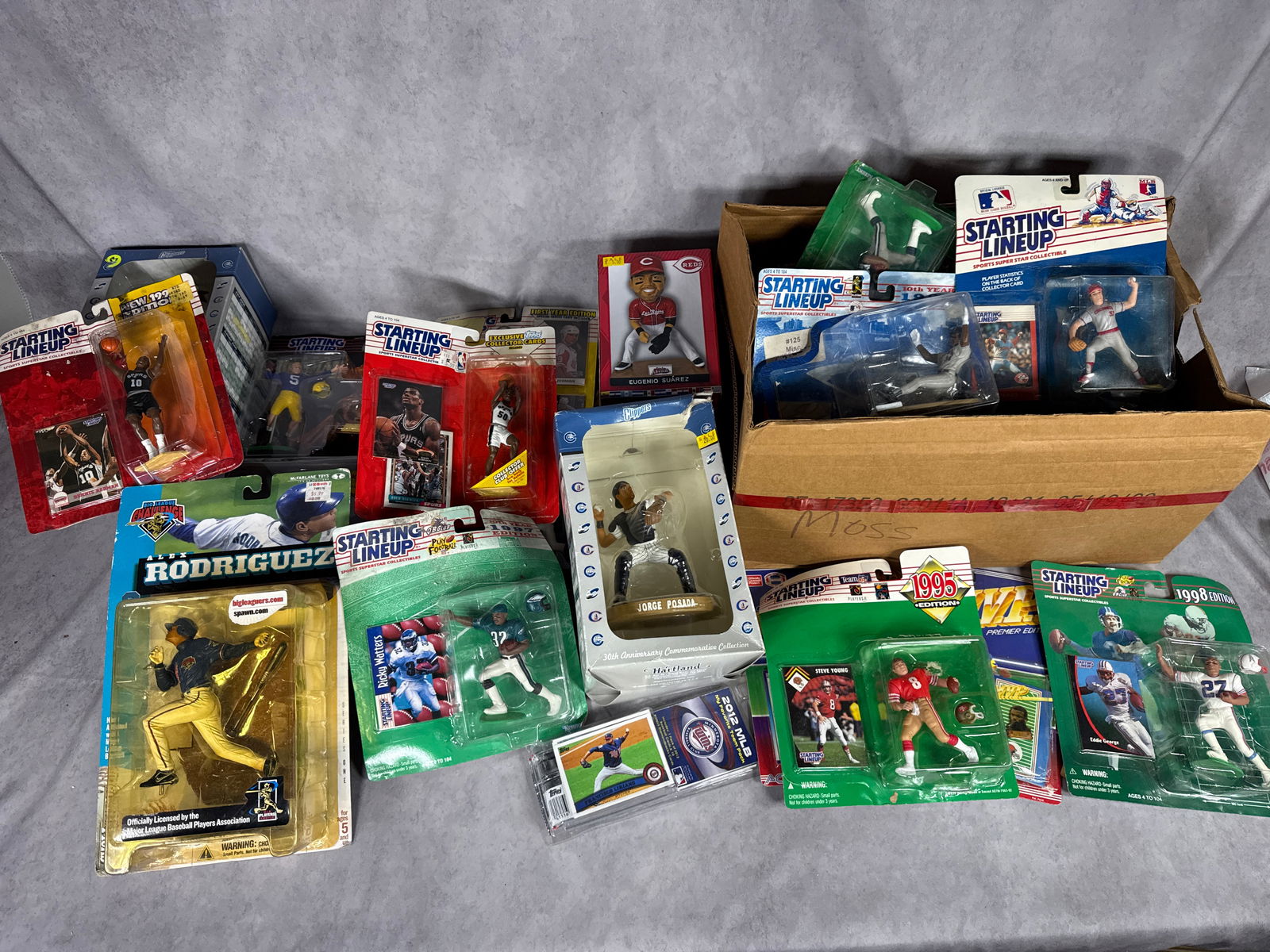 A Collection of Kenner Starting Lineup and McFarlane SportsPicks Alex Rodriguez Action Figures (1 of 16)