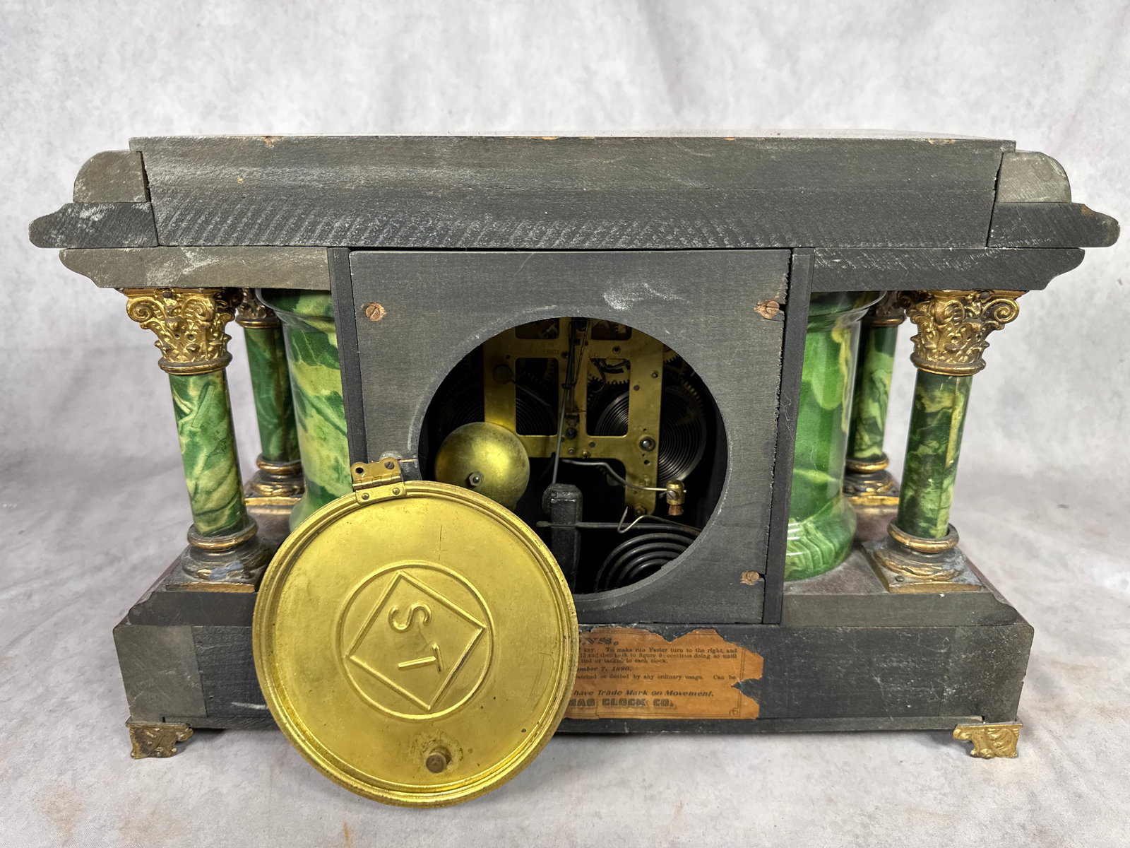 Seth Thomas Adamantine Mantel Clock - 3