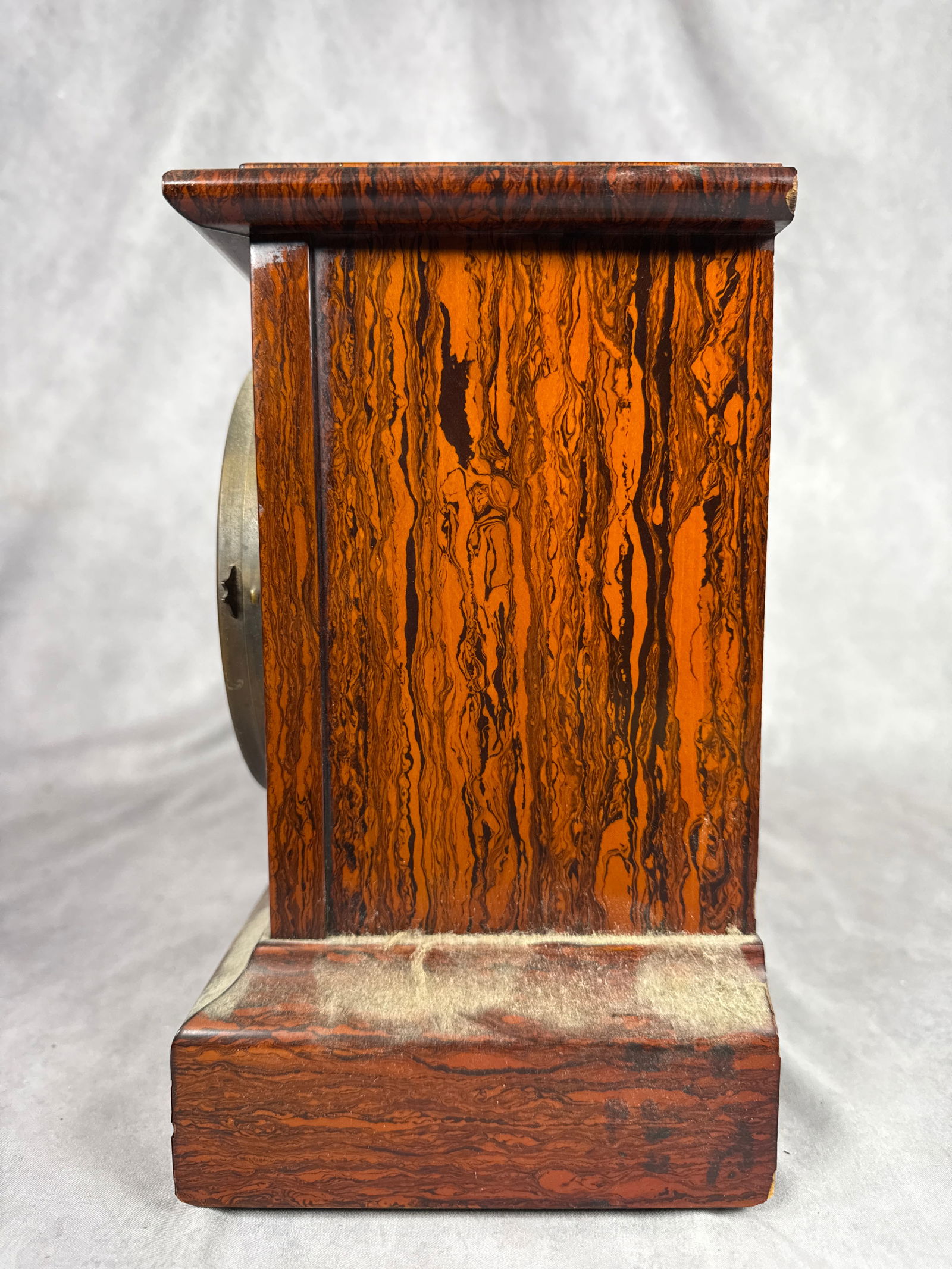 Seth Thomas Red Adamantine Mantle Clock - 2