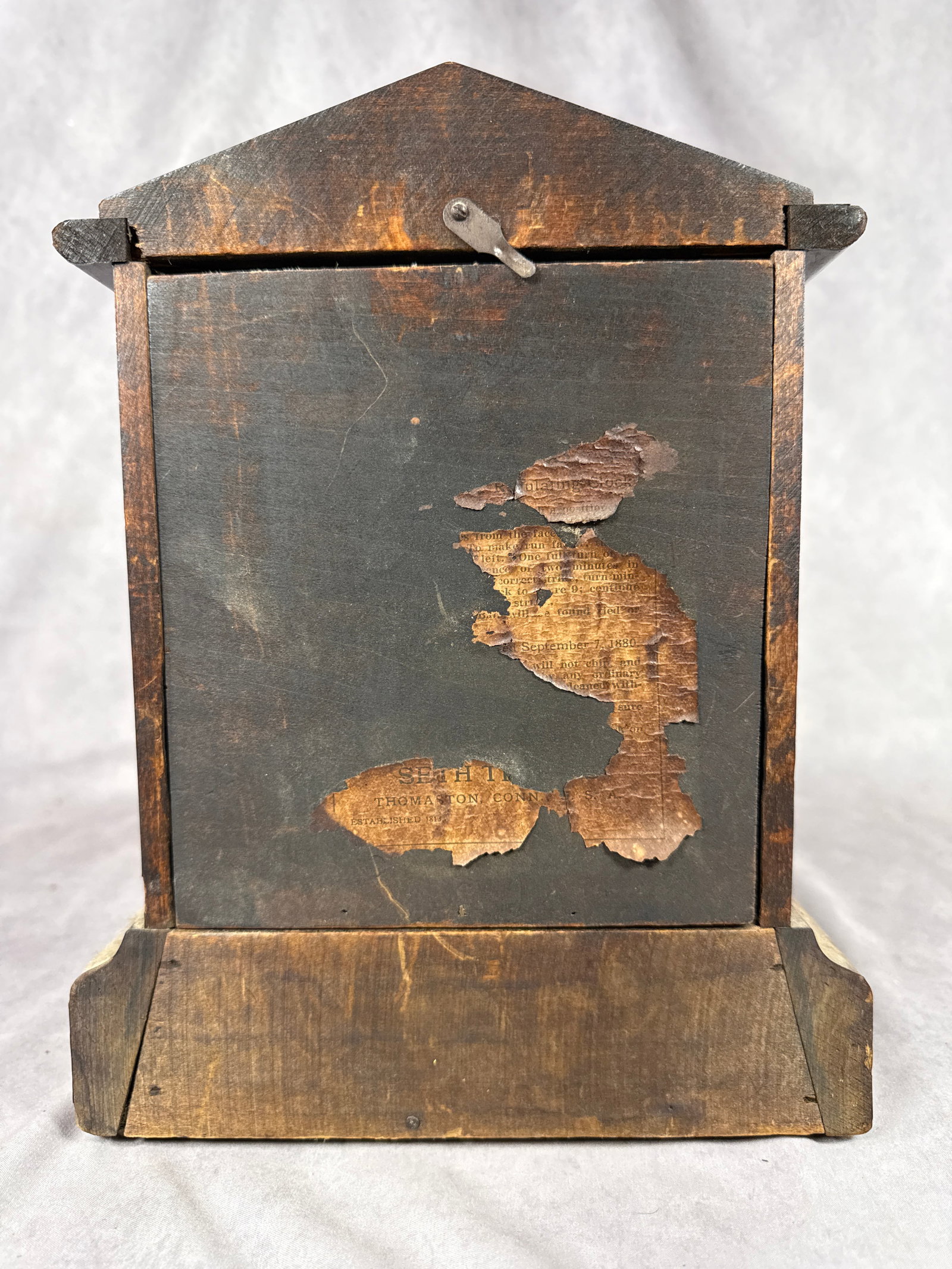 Seth Thomas Red Adamantine Mantle Clock - 3