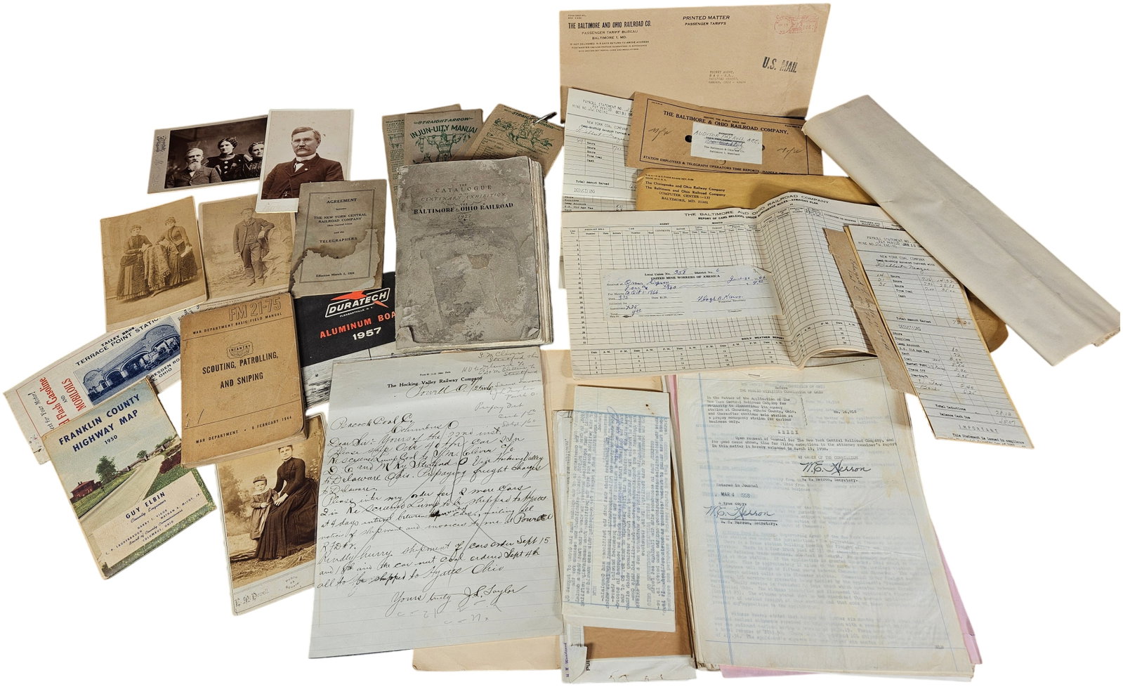 An Assortment of Ohio Regional, Railroad, Labor, and Military Ephemera and Documents (1 of 10)