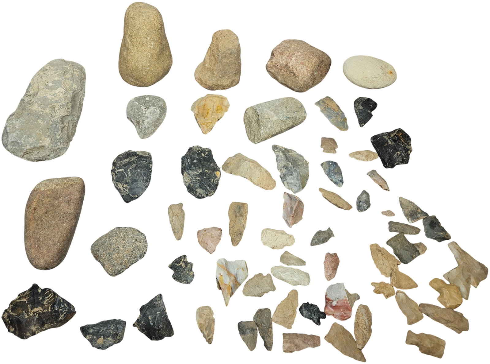 An Assortment of North American Indigenous Lithic Artifacts and Stone Tools (1 of 12)
