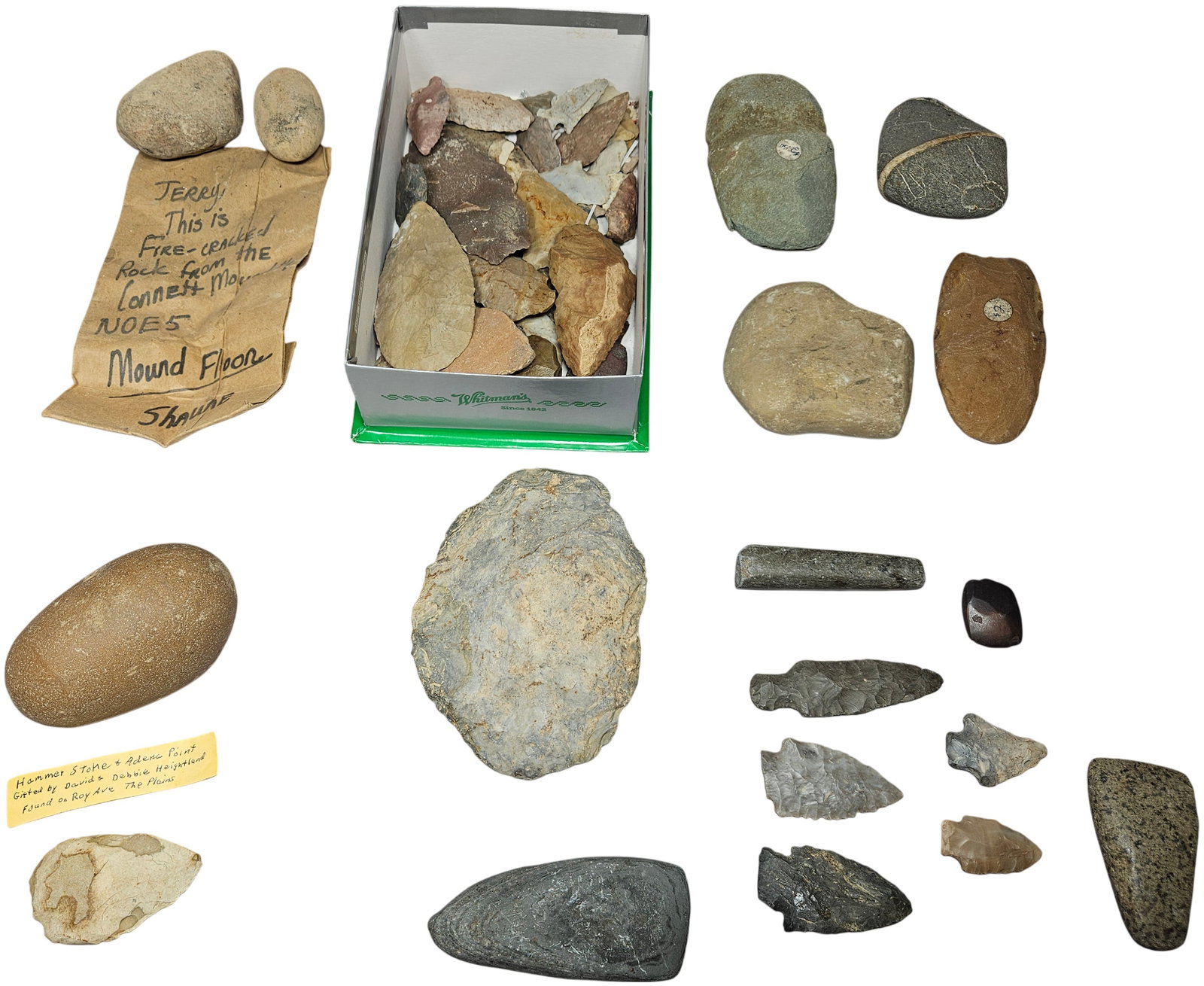An Assortment of Native American Stone Artifacts and Projectile Points with Ohio Provenance (1 of 10)