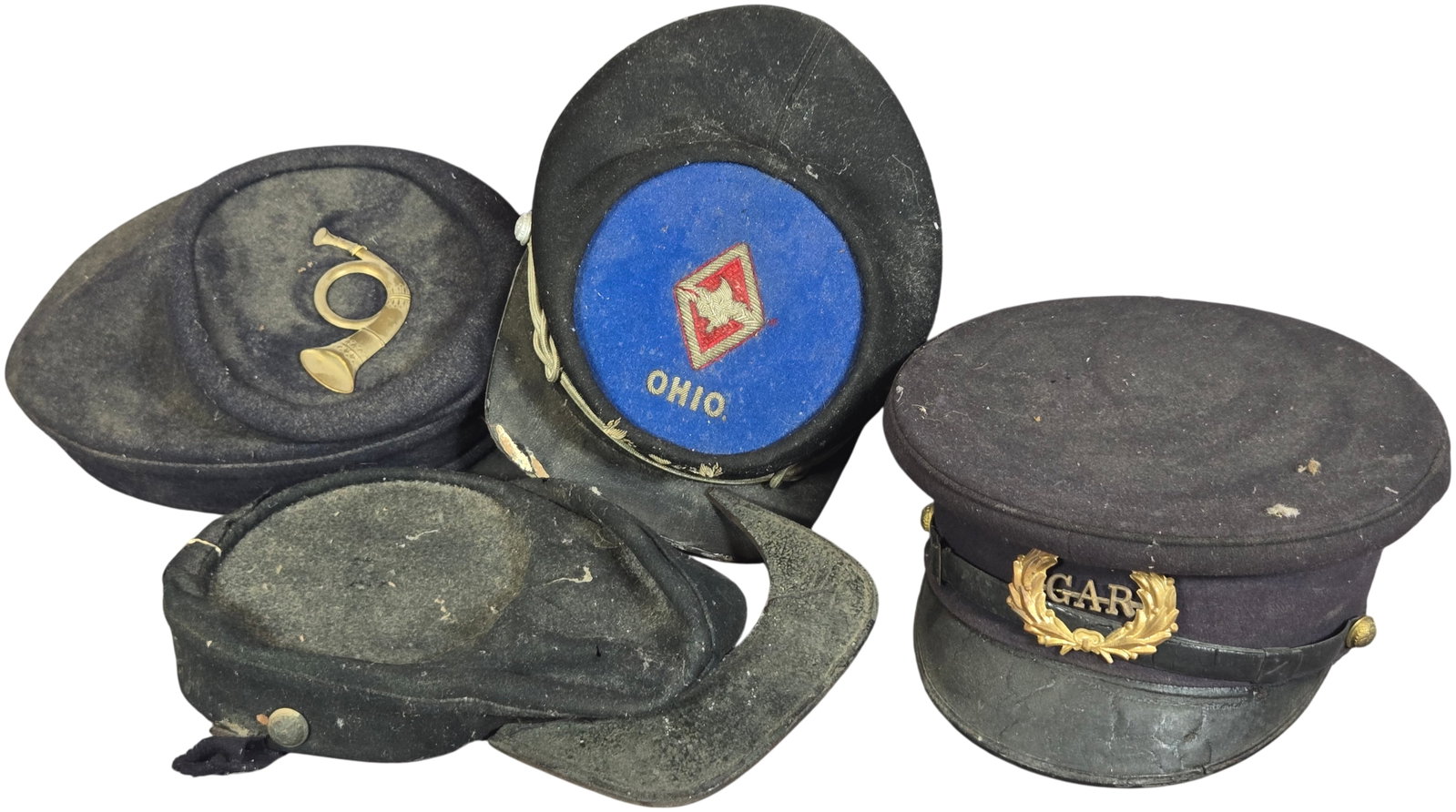 A Collection of Late 19th Century Ohio National Guard and Grand Army of the Republic Veteran Caps (1 of 11)