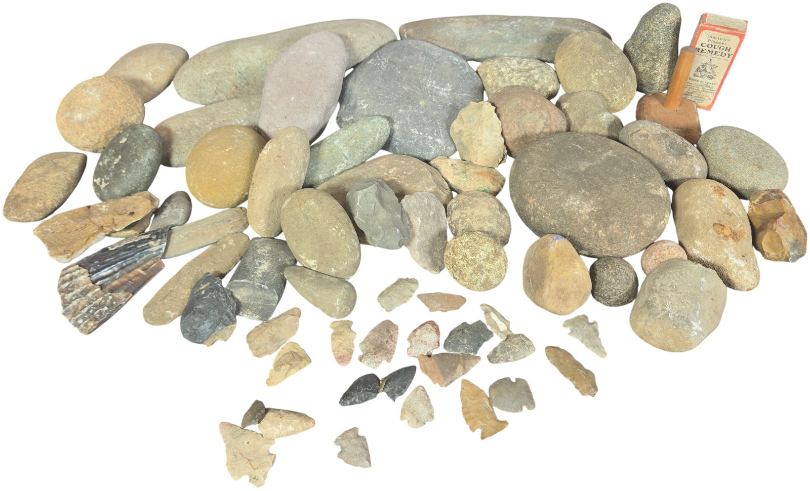 An Assortment of North American Indigenous Stone Artifacts, Fossils, and Vintage Americana Ephemera (1 of 9)