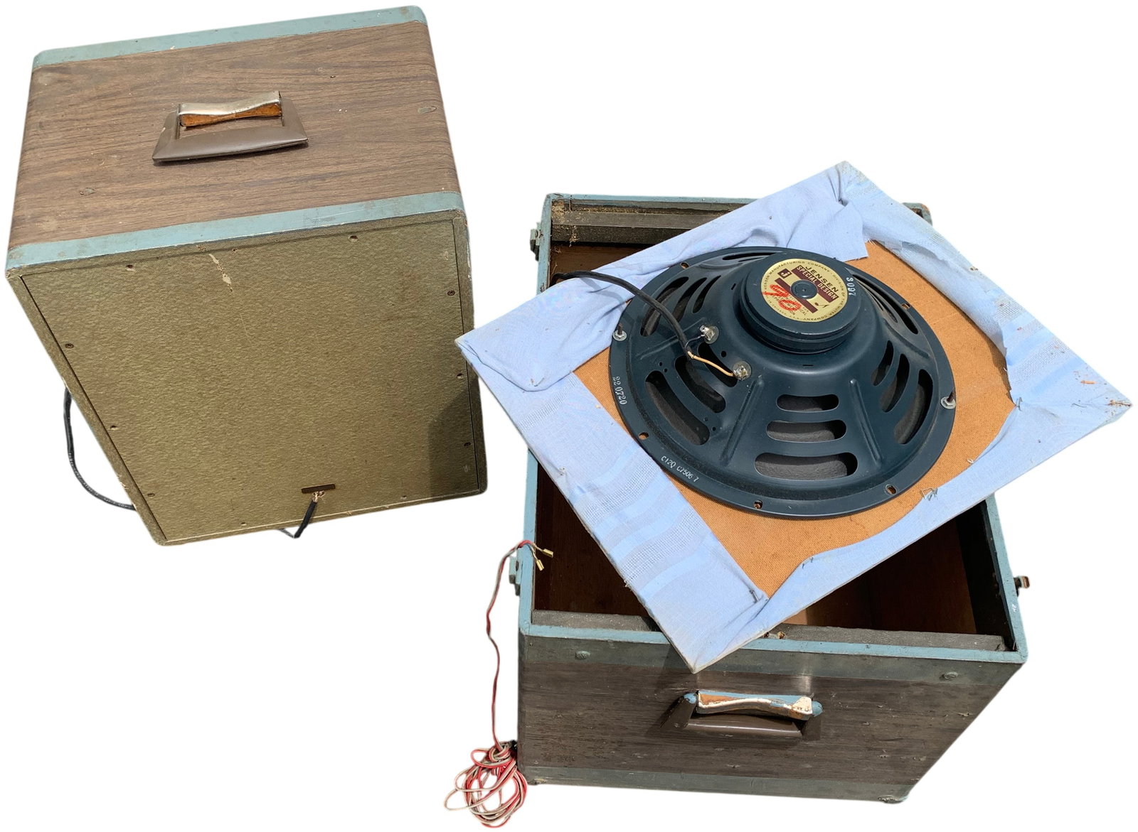 A Pair of Vintage Jensen C12Q Speakers in Cabinets (1 of 5)