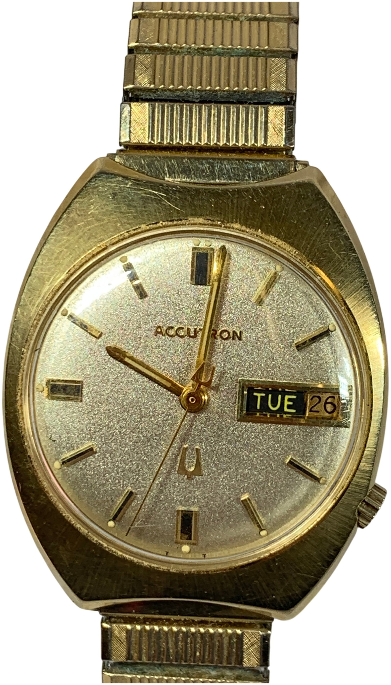 1969 Bulova Accutron Day-Date 14kt Gold Wristwatch Ref. 3196H (1 of 8)