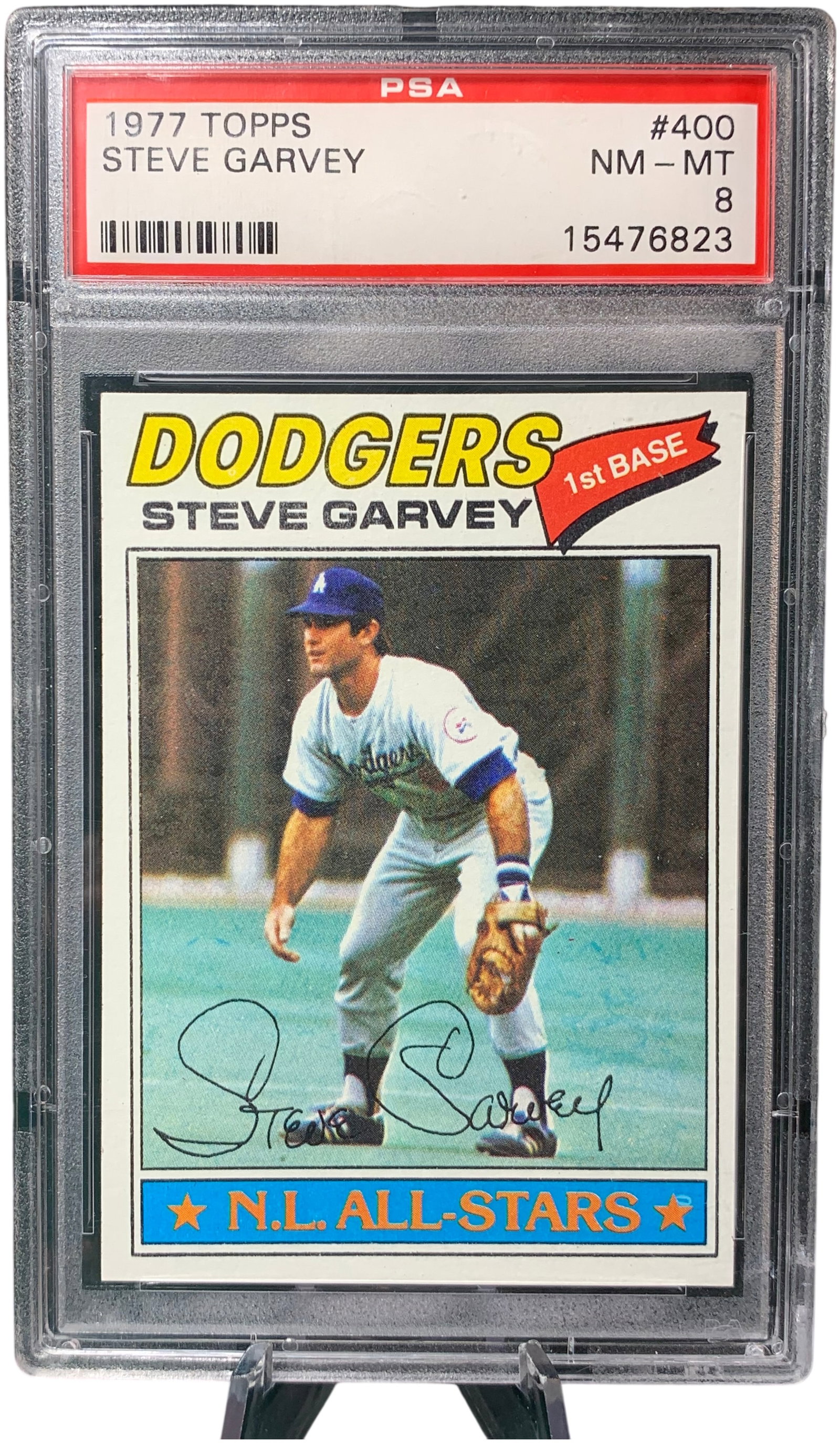 1977 Topps Steve Garvey #400 Los Angeles Dodgers N.L. All-Star PSA 8 NM-MT (1 of 3)