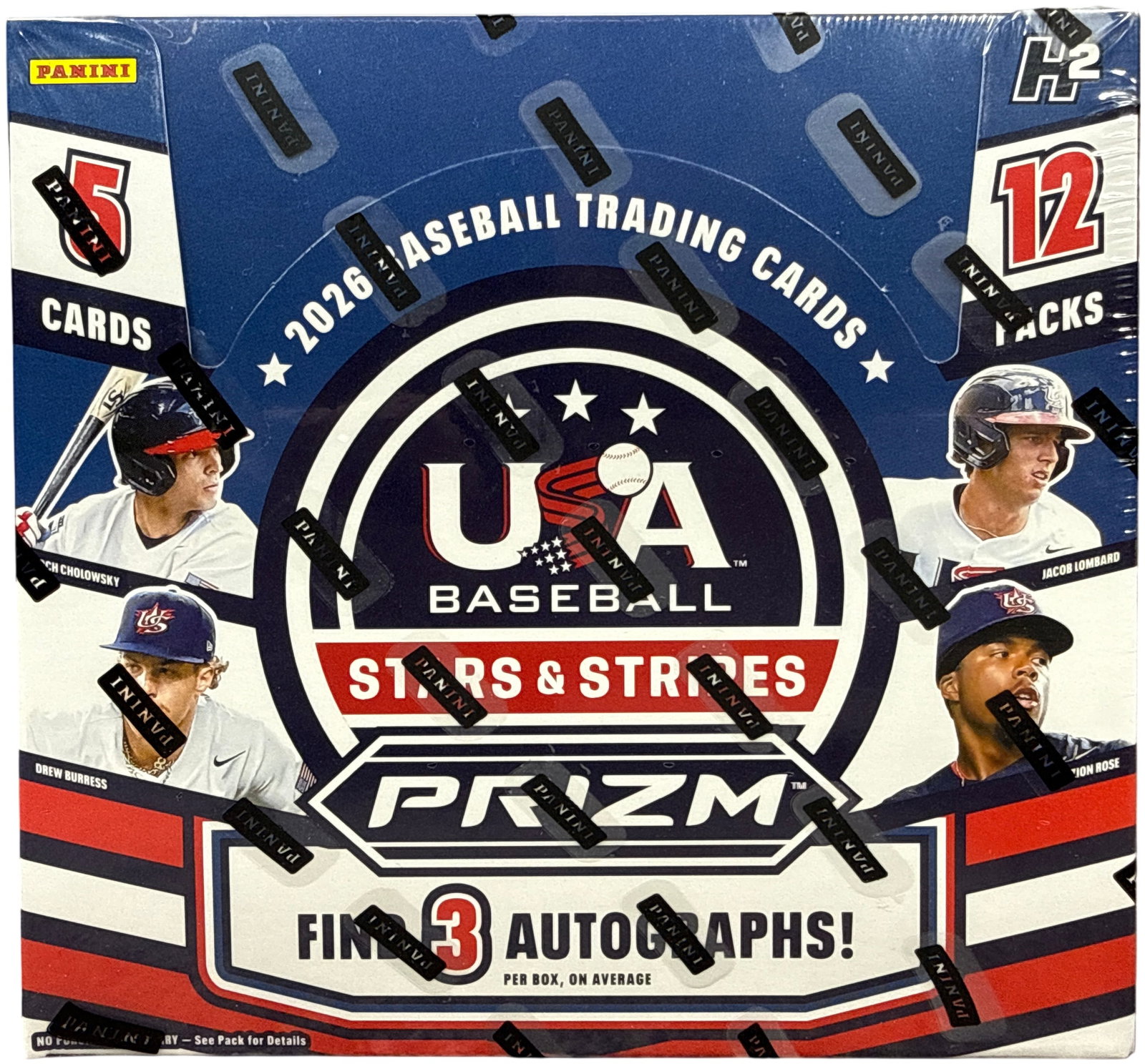 2026 Panini USA Baseball Stars and Stripes Prizm H2 Hobby Box (1 of 13)