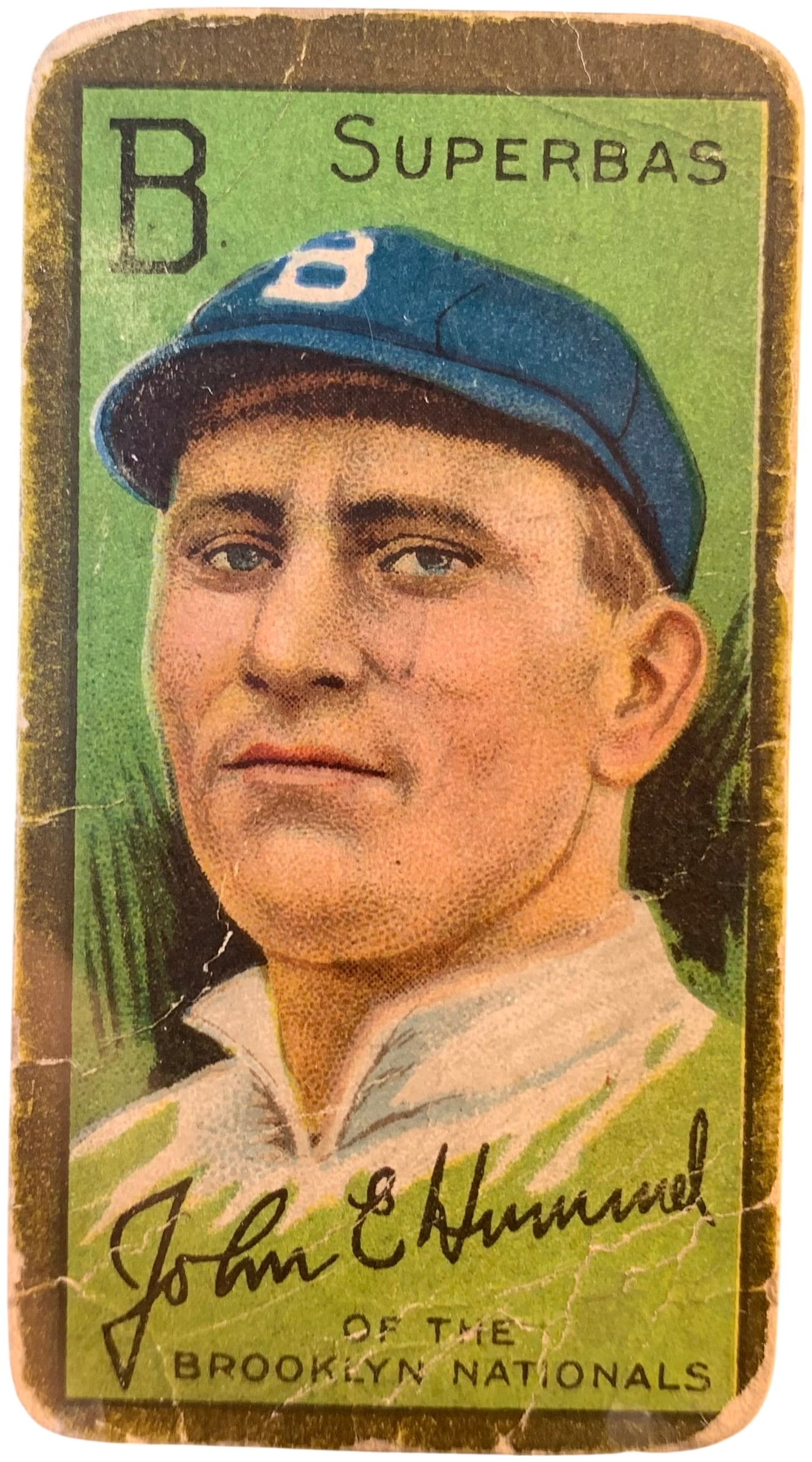 1911 T205 Gold Border John E. Hummel Brooklyn Superbas Baseball Card (1 of 2)