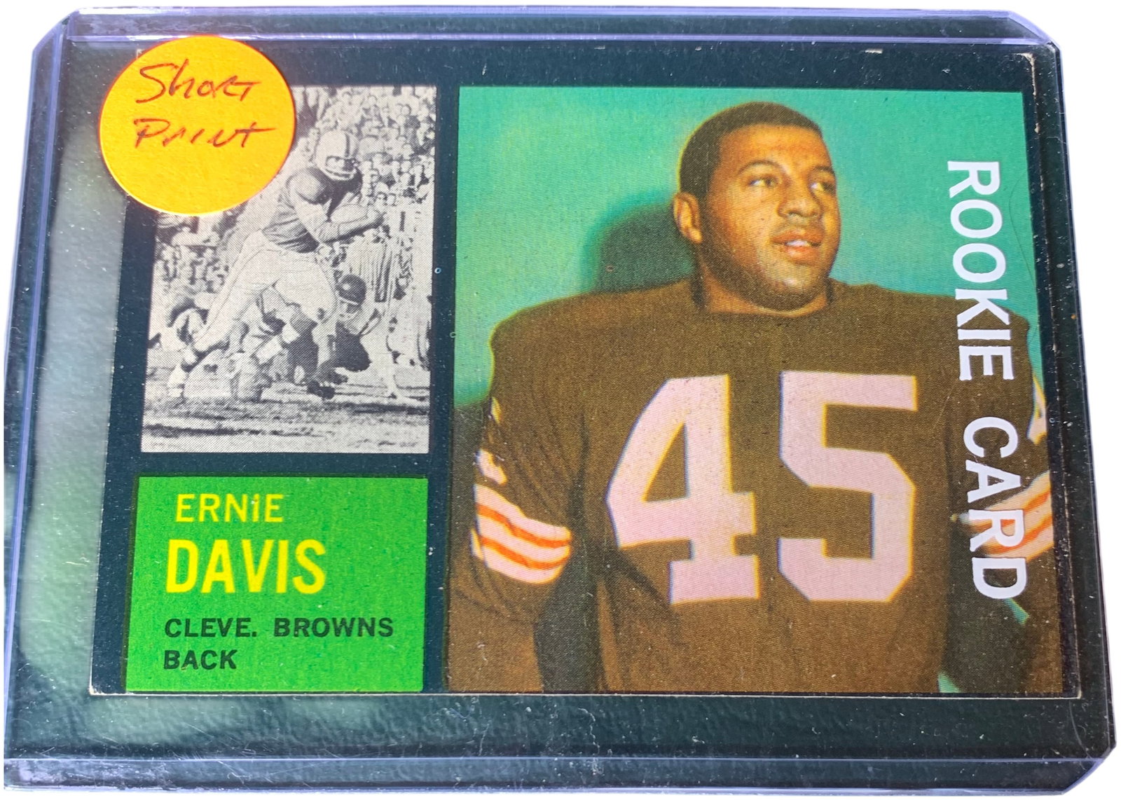 1962 Topps #36 Ernie Davis Cleveland Browns Rookie Card (1 of 2)